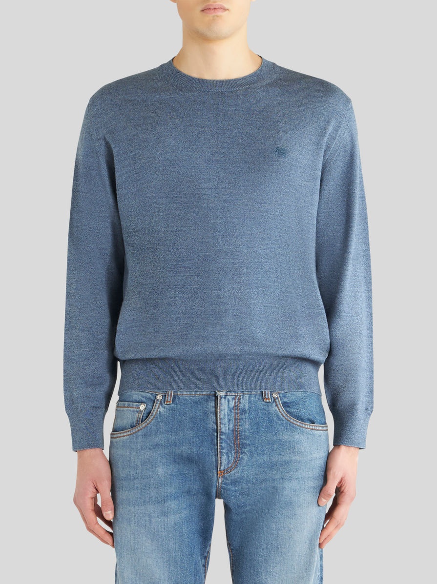 ROUND NECK WOOL JUMPER - 2