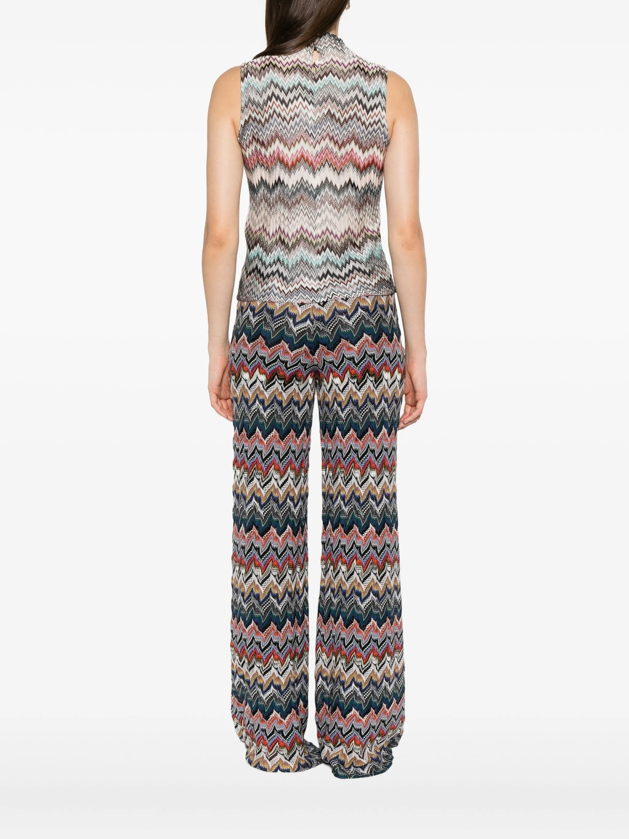 zigzag-knit tank top - 4