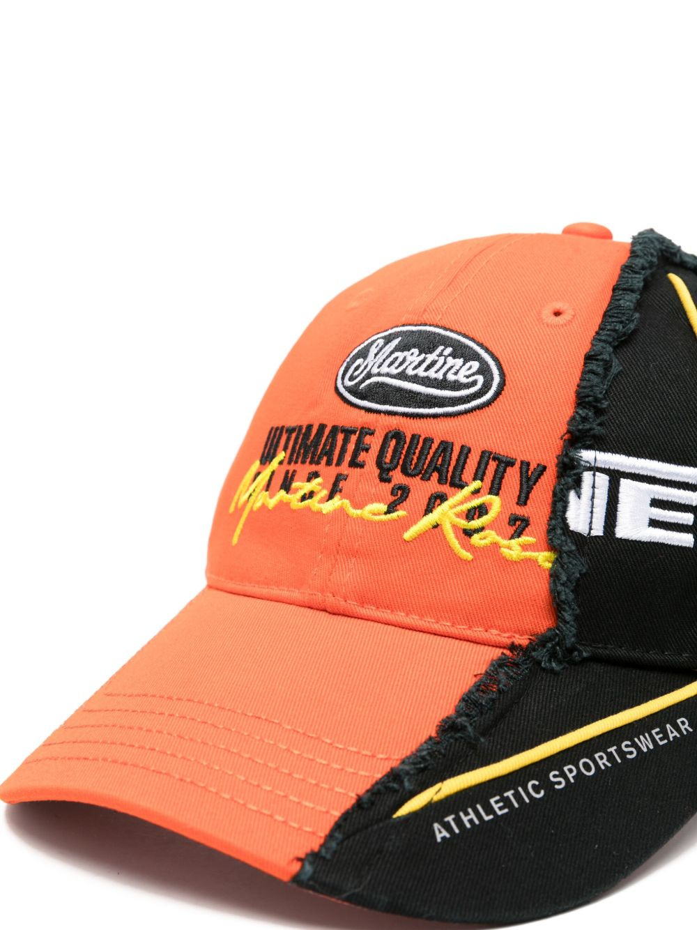 two-tone frayed-edge cap - 3