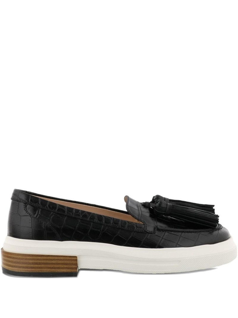 crocodile-embossed loafers 1