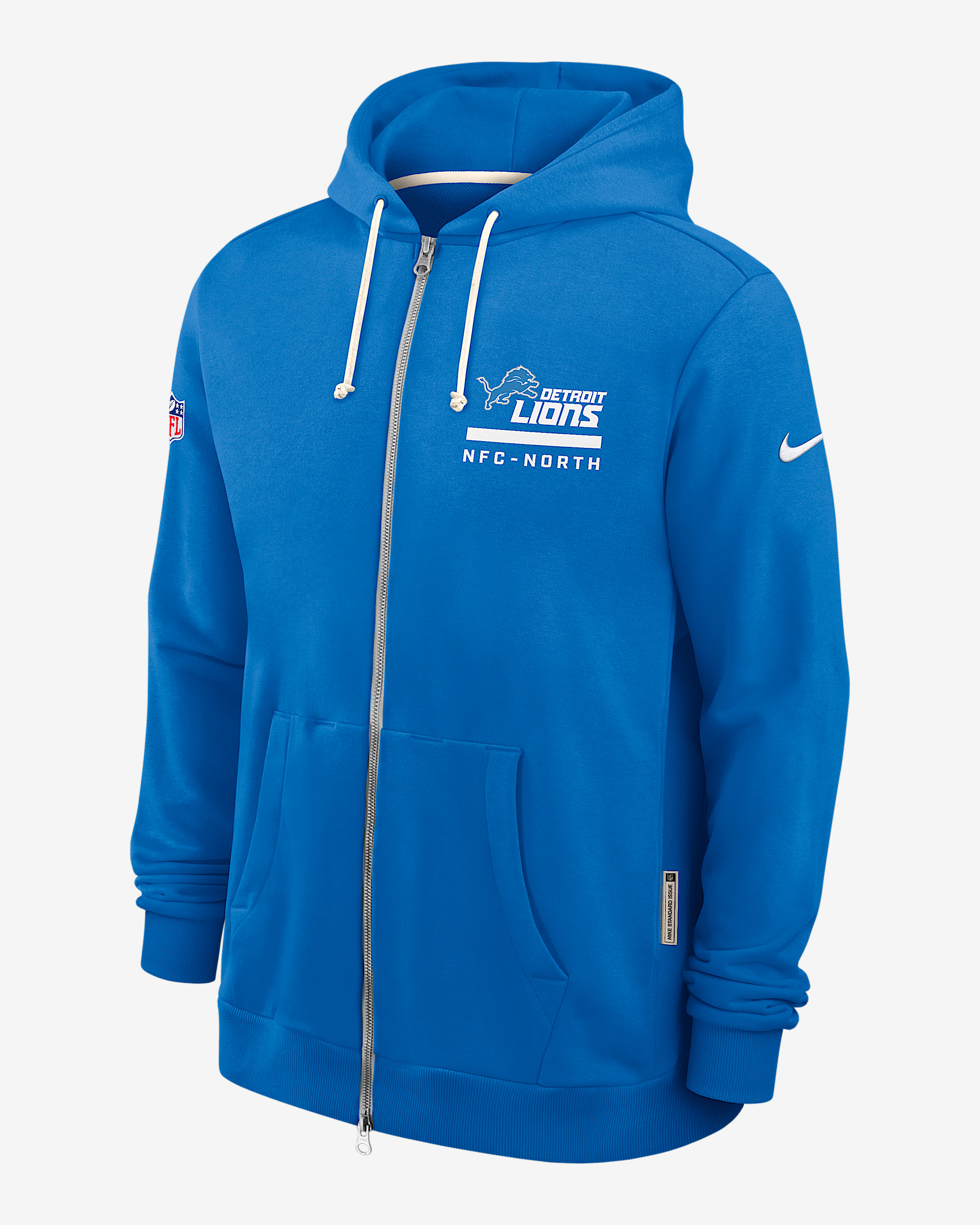 Detroit Lions Utility Player Sideline Men's Nike Dri-FIT NFL Full-Zip Hoodie - 1