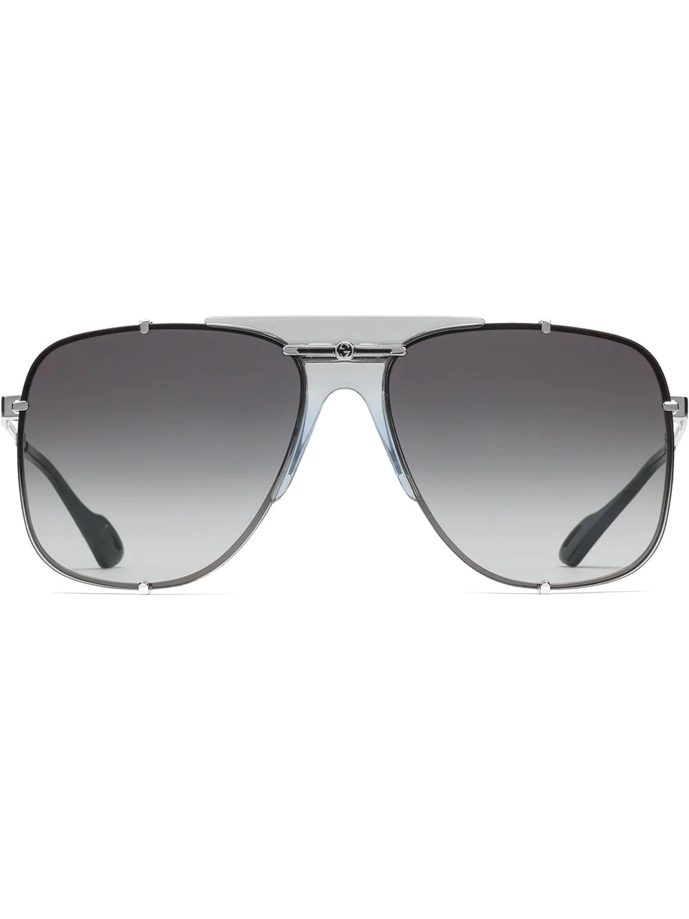 square aviator-frame sunglasses - 1