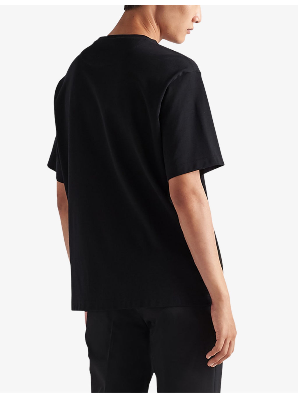 Short-sleeved logo-tab cotton-jersey T-shirt - 4