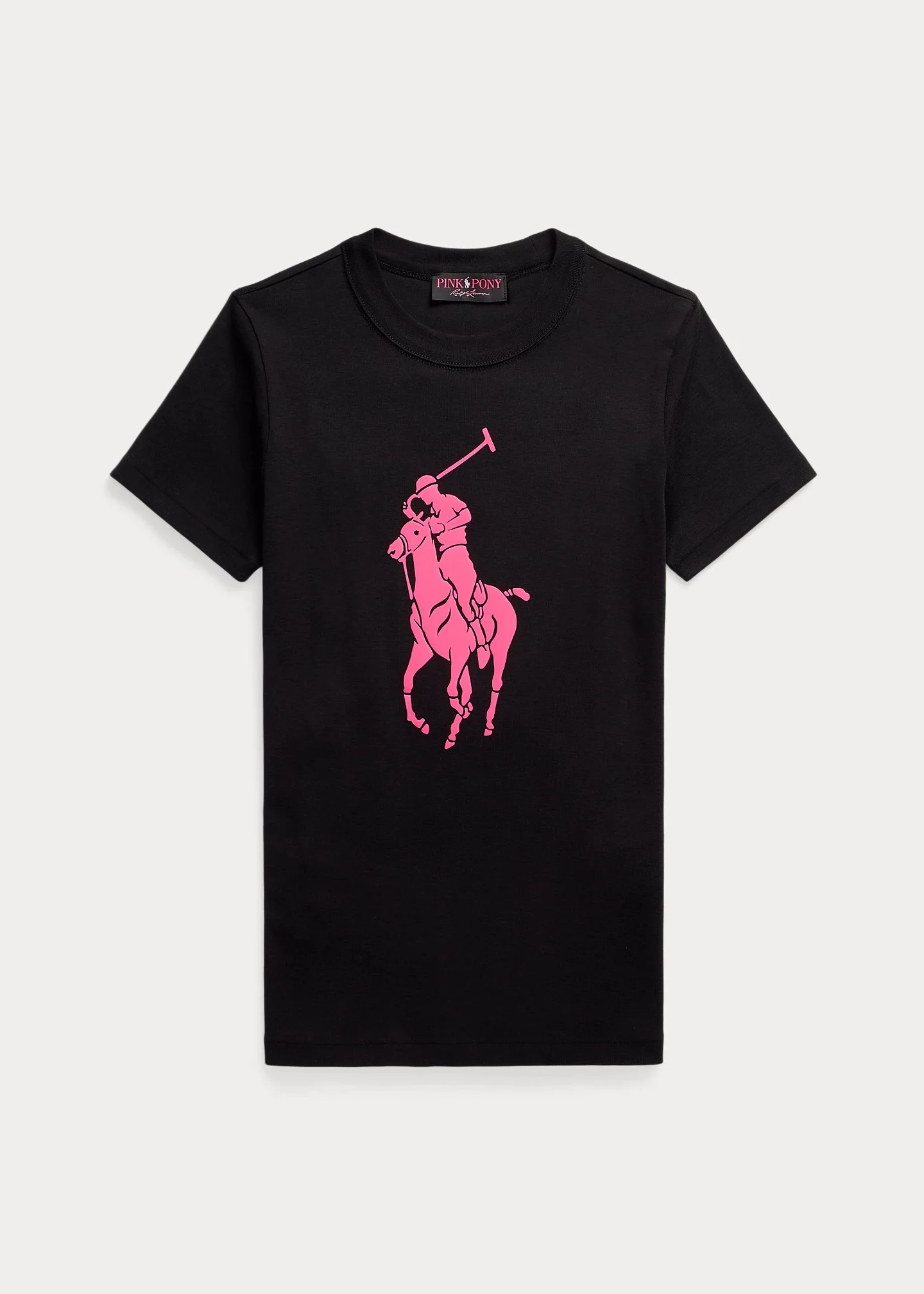 Pink Pony Cotton Crewneck Tee - 1