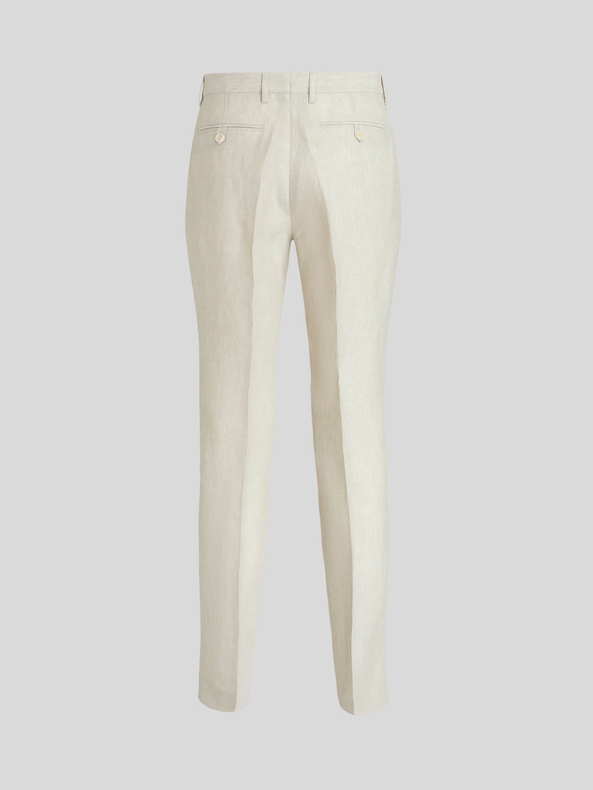 LINEN TROUSERS WITH TUCKS - 5