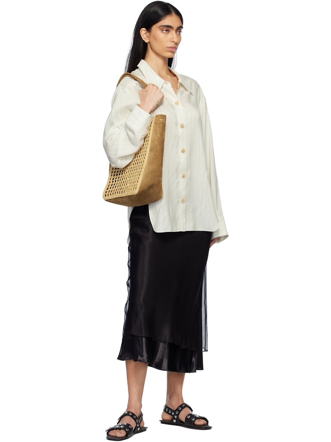 Beige Small Zoe Tote - 4