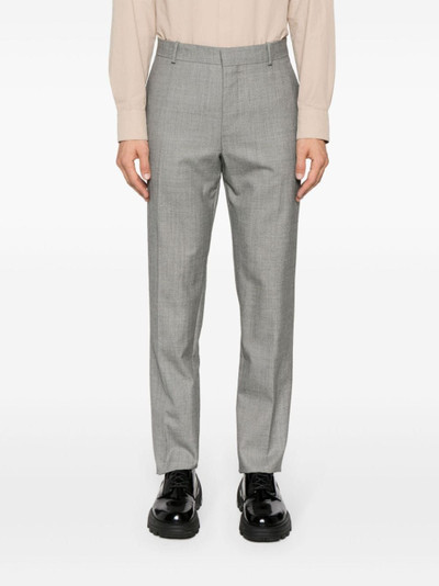 Alexander McQueen mid-rise wool tailored trousers outlook