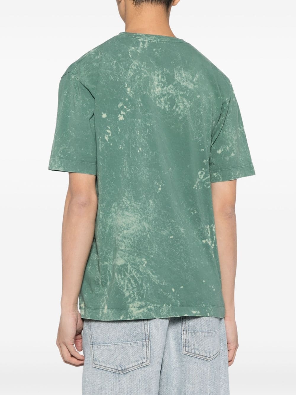 bleached-effect organic cotton T-shirt - 4