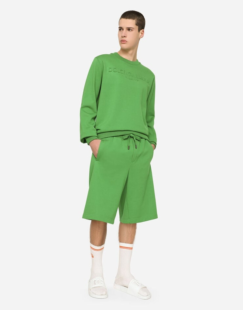 Dolce & Gabbana Jersey jogging shorts with embossed logo outlook