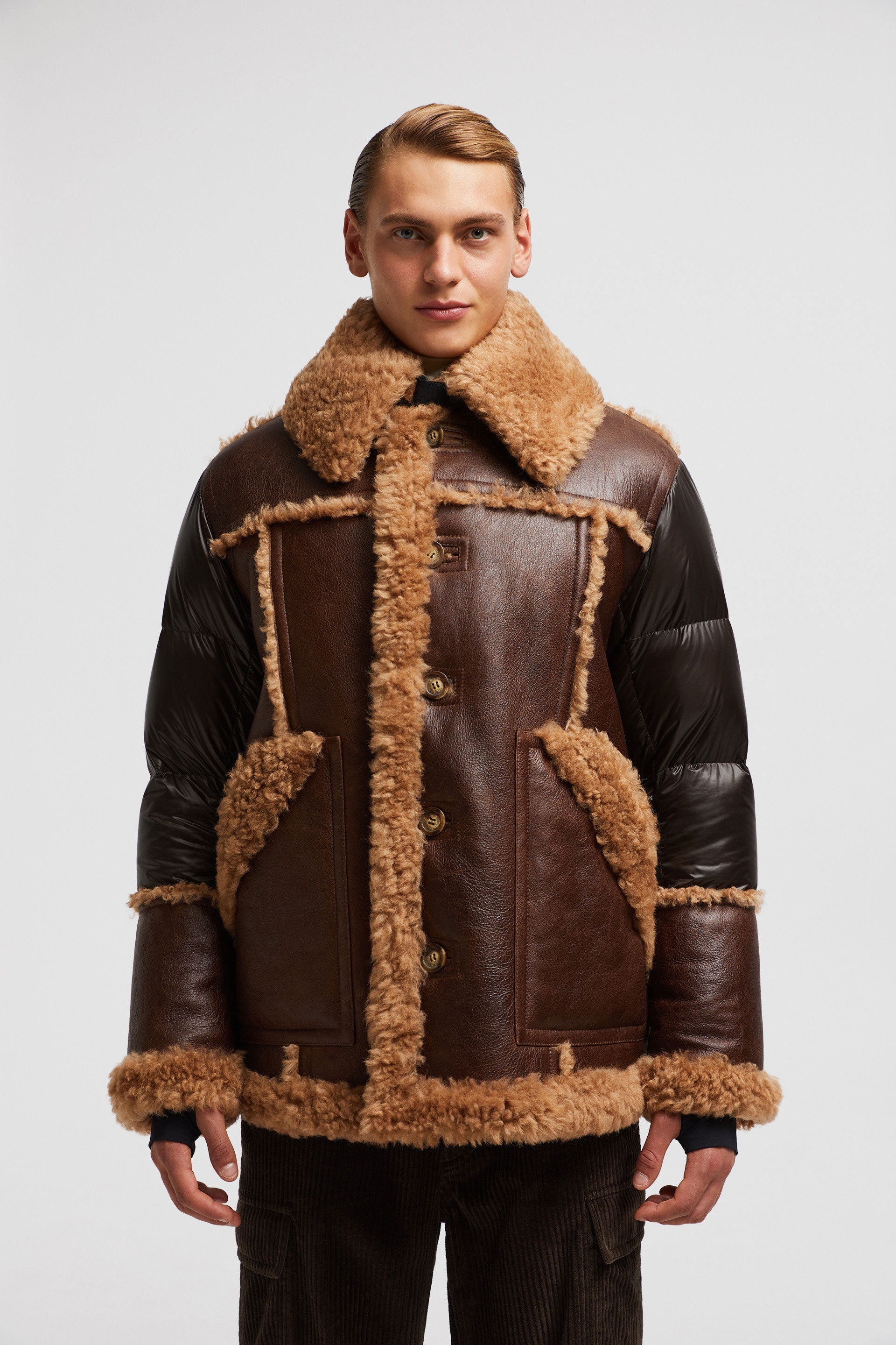 Elbrus Shearling Short Down Jacket - 3