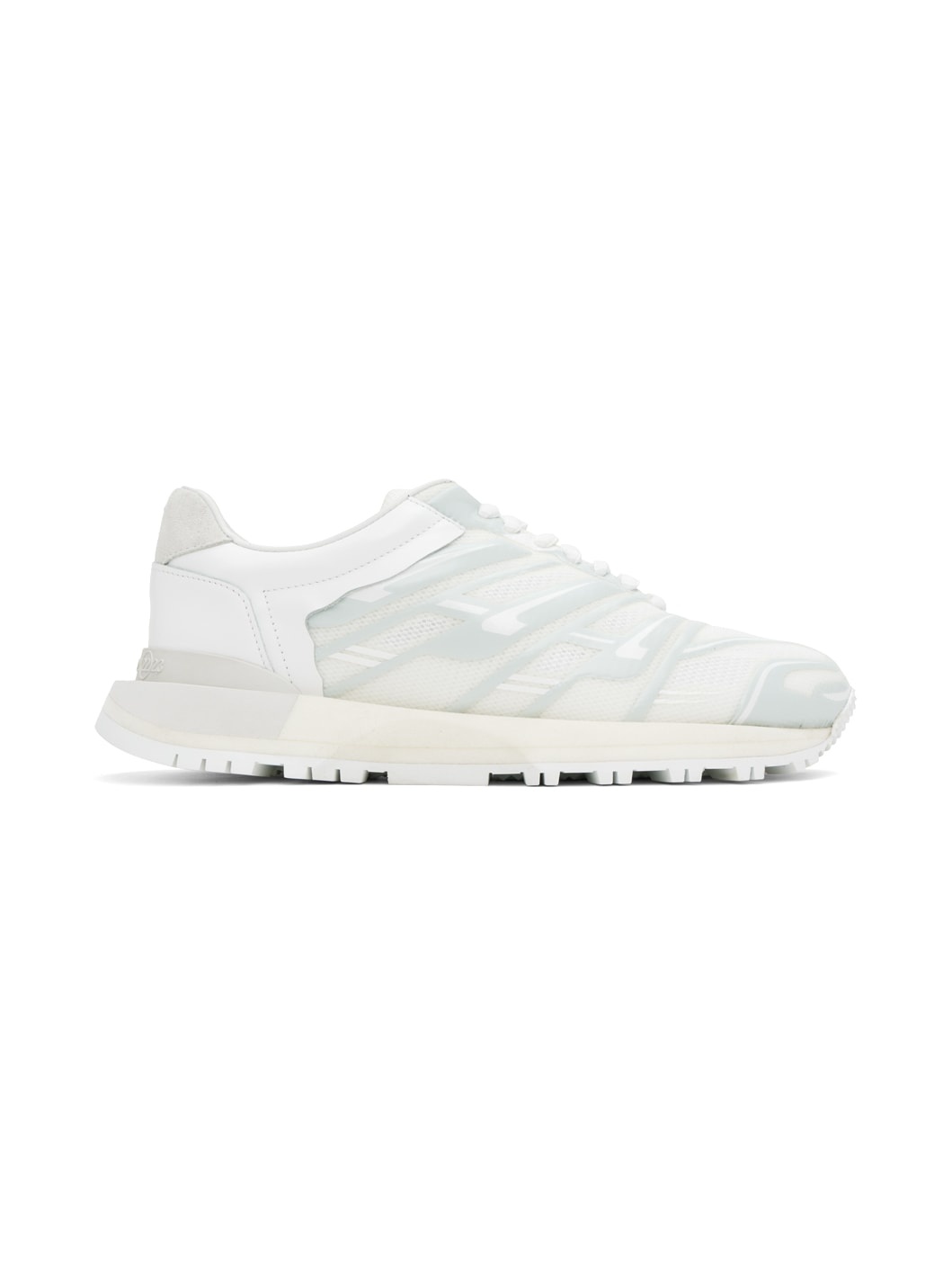 White 50-50 Sneakers - 1