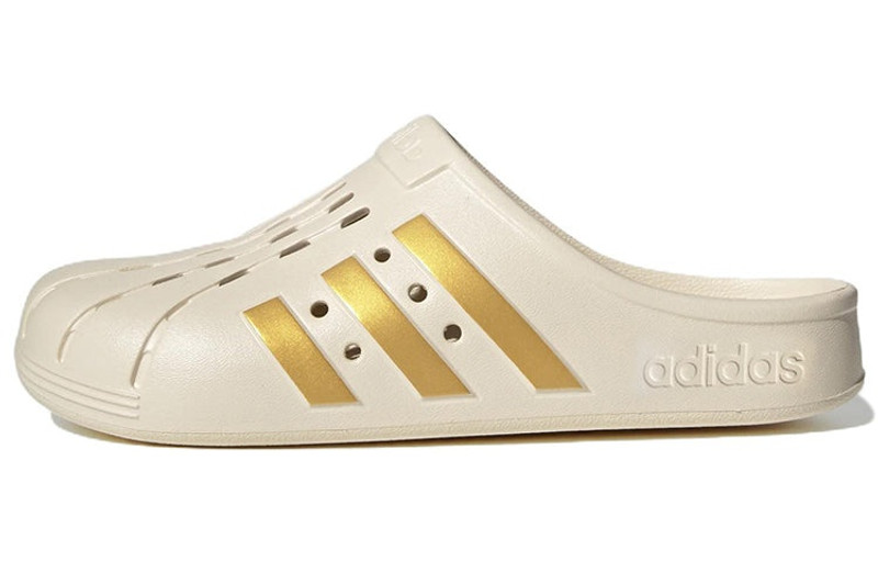 adidas adidas Adilette Clog 'Wonder White Gold Metallic' GY1827 outlook