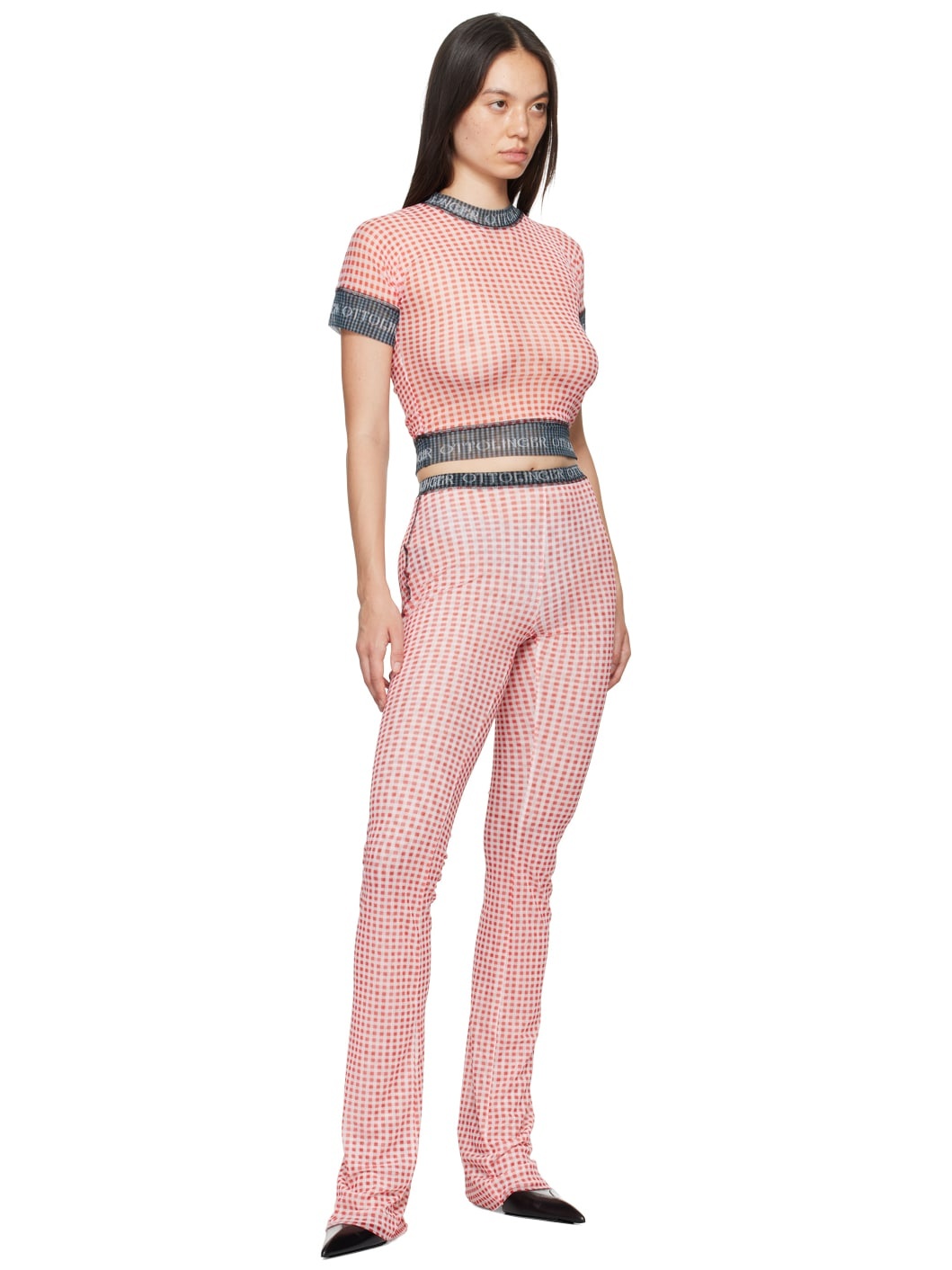 Red Check Lounge Pants - 4