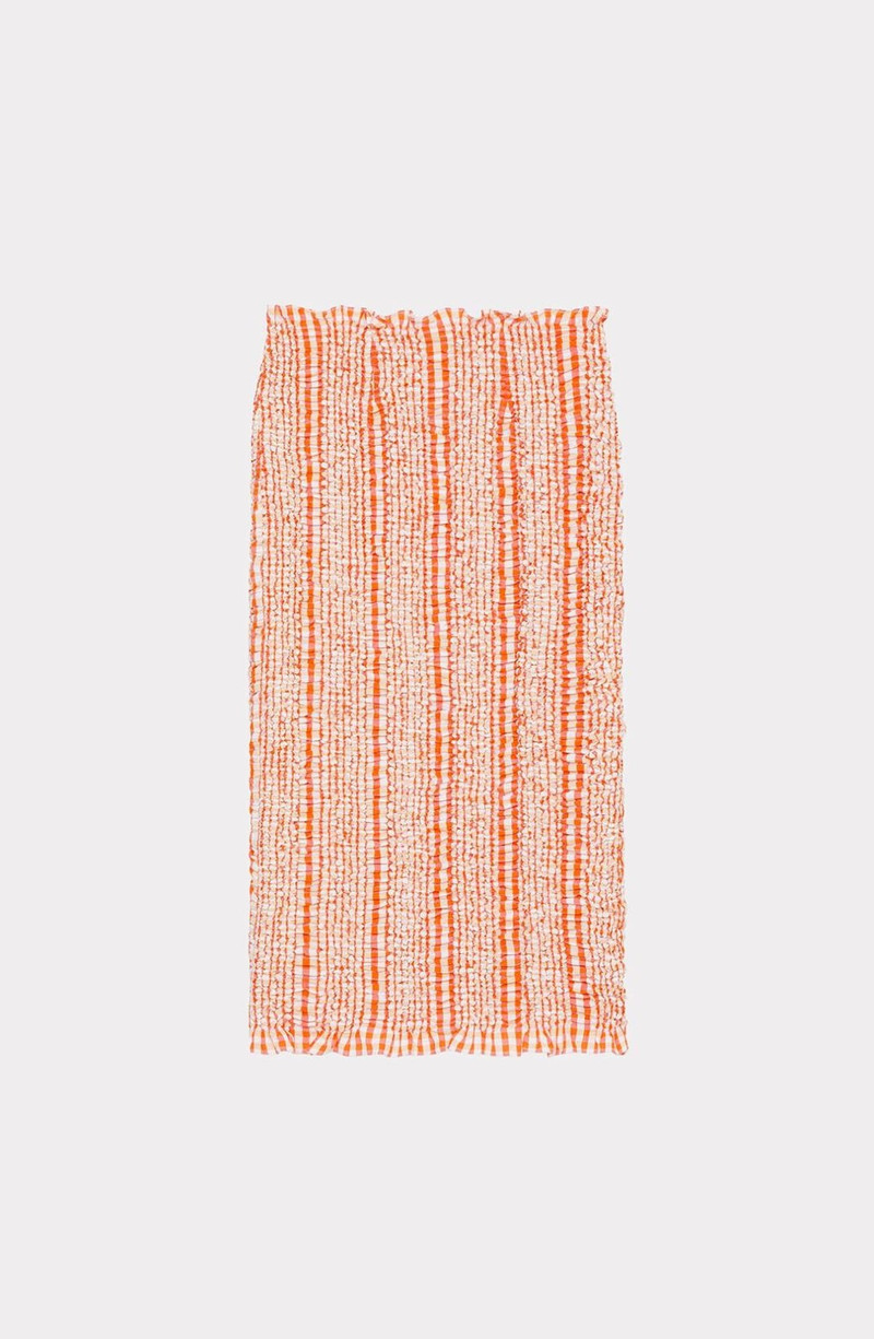 Smocked midi skirt 6