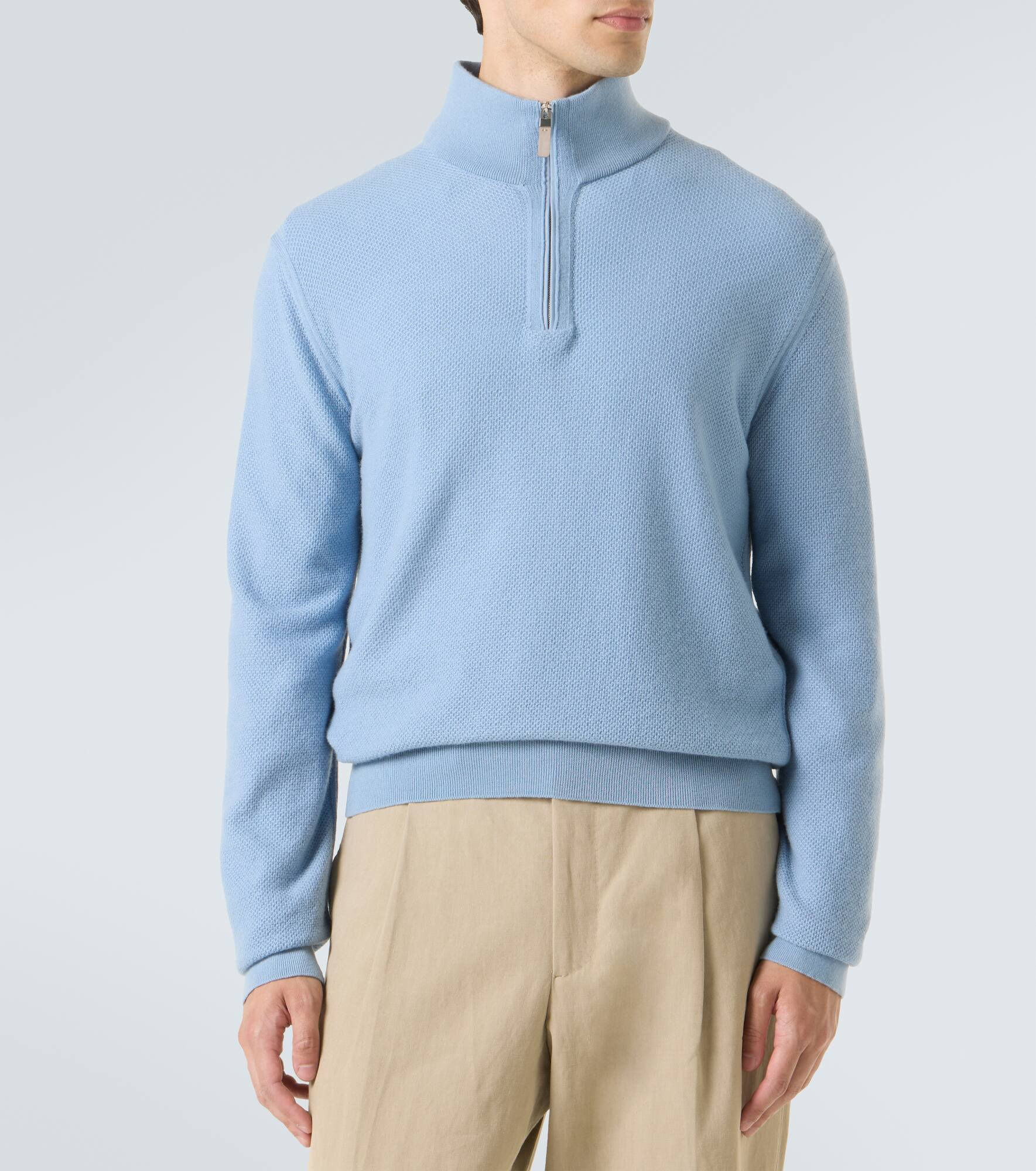 Cashmere mockneck sweater - 3
