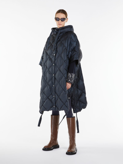 Max Mara Long cape in water-repellent canvas outlook