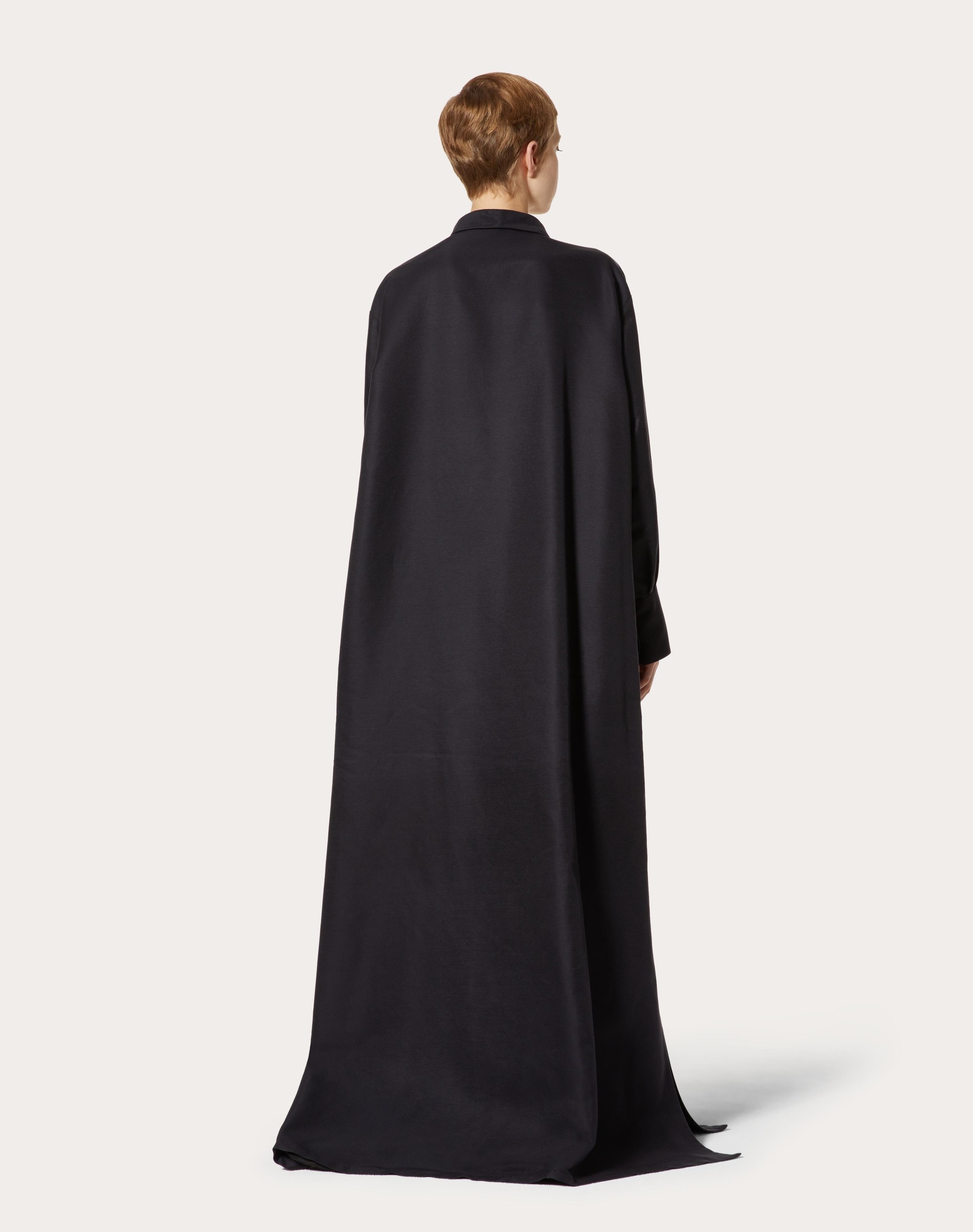 FAILLE EVENING DRESS WITH DRAGO RE-EDITION PRINT - 4
