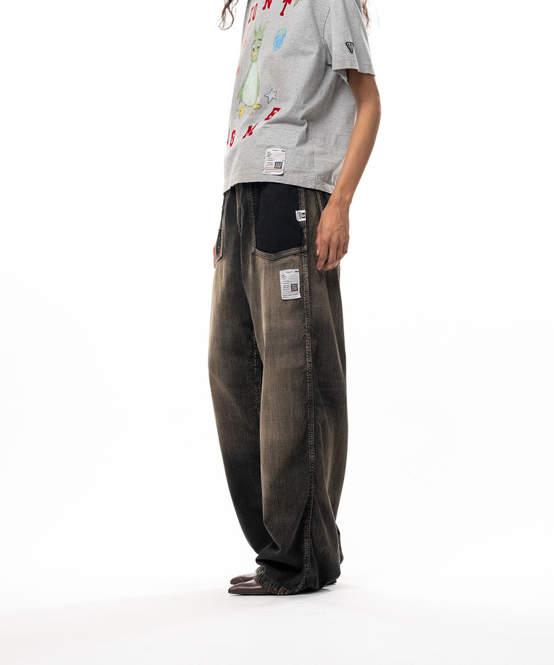 Cut-Out Pocket Denim Pants 4