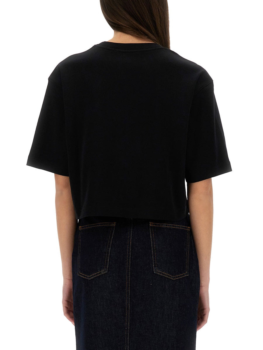 Moschino Women Cropped T-Shirt "Teddy Bear" - 3