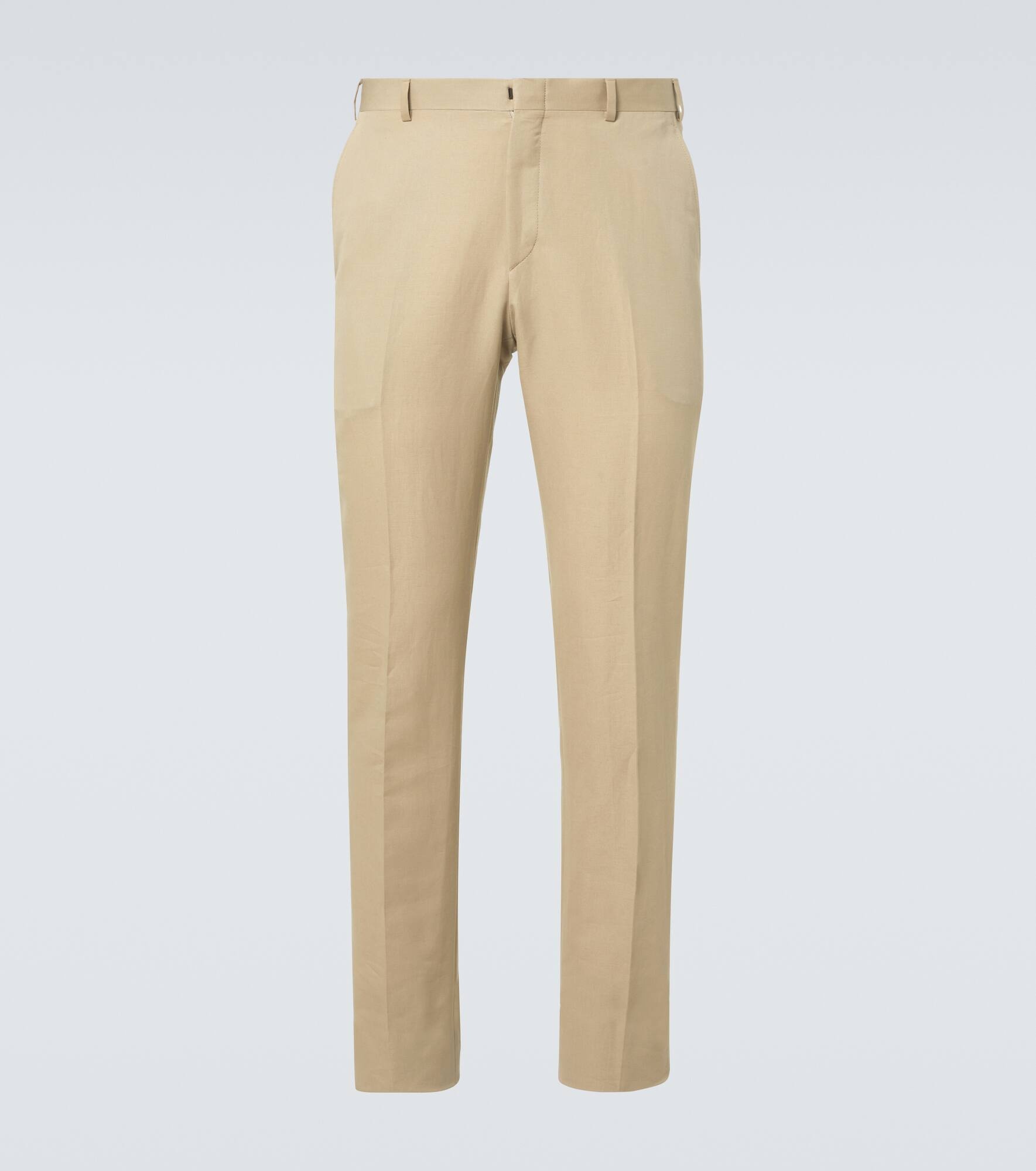 Pienza linen and cotton straight pants - 1
