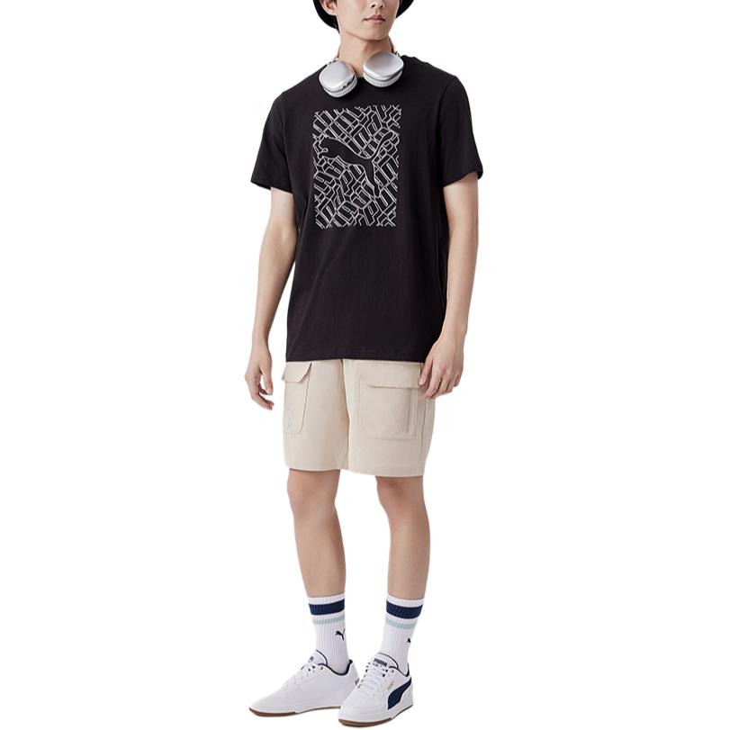 PUMA Graphics Cat T-shirt 'Black' 683446-01 - 2