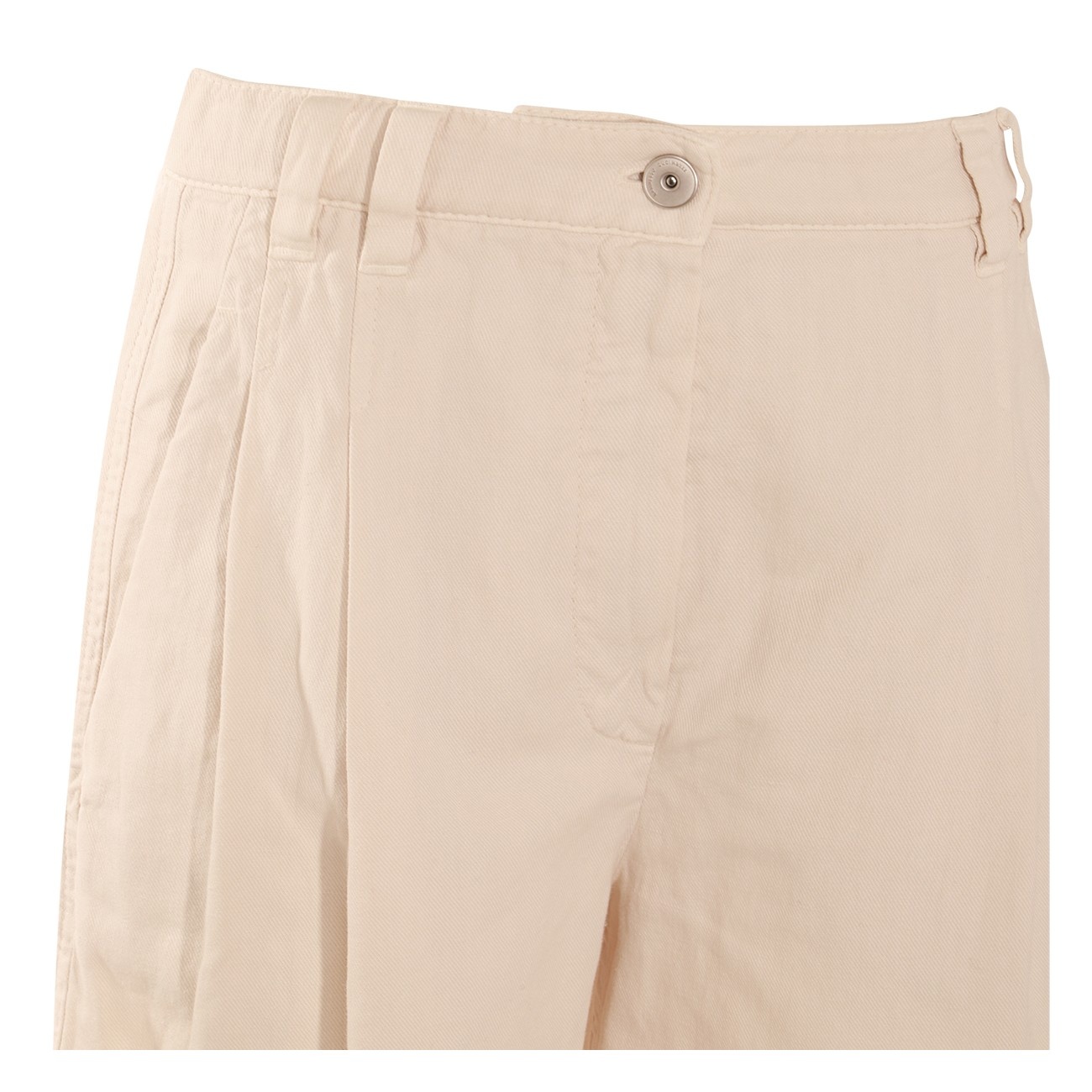 beige cotton pants - 3