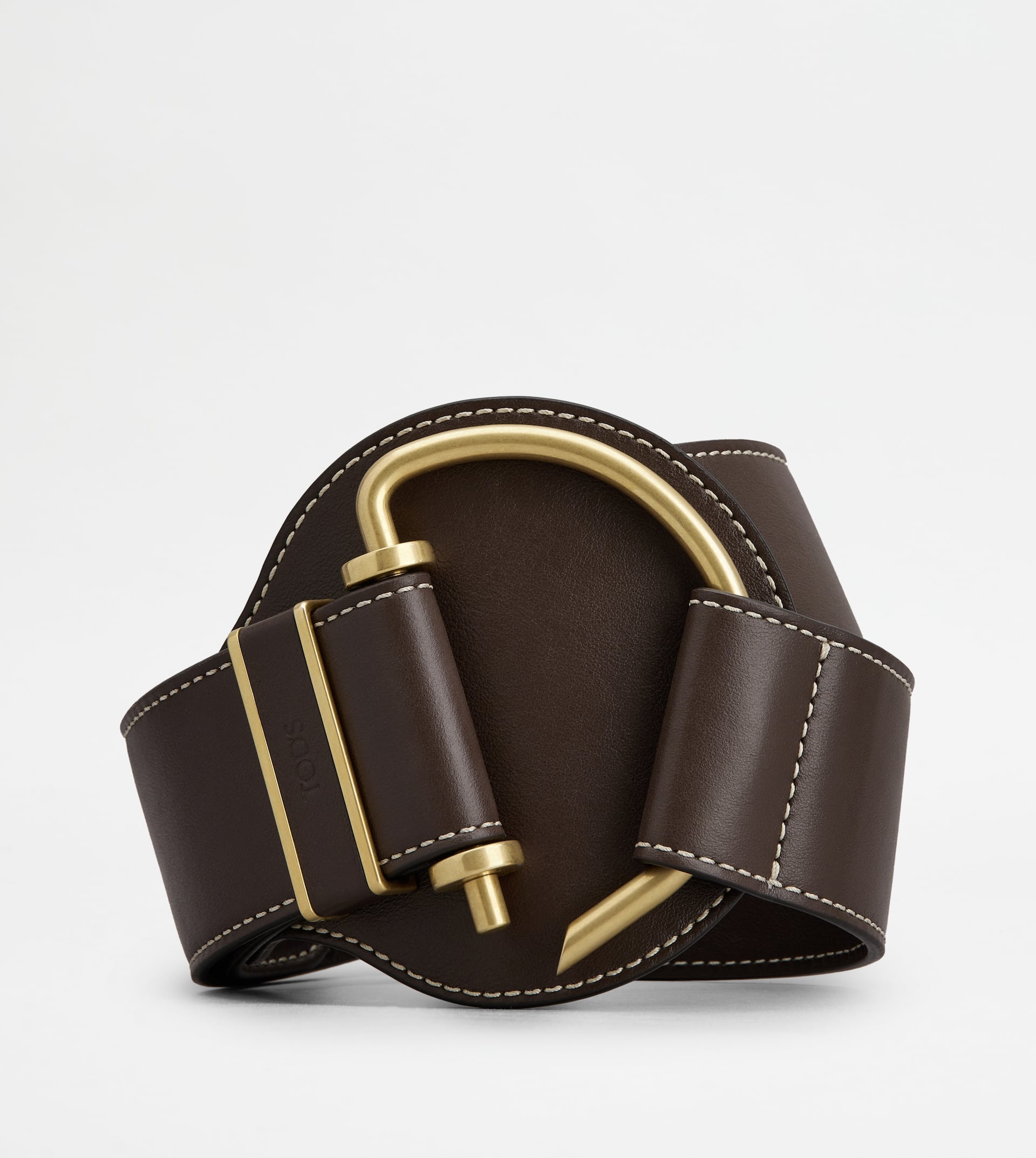 TOD'S BELT IN LEATHER - BROWN - 1