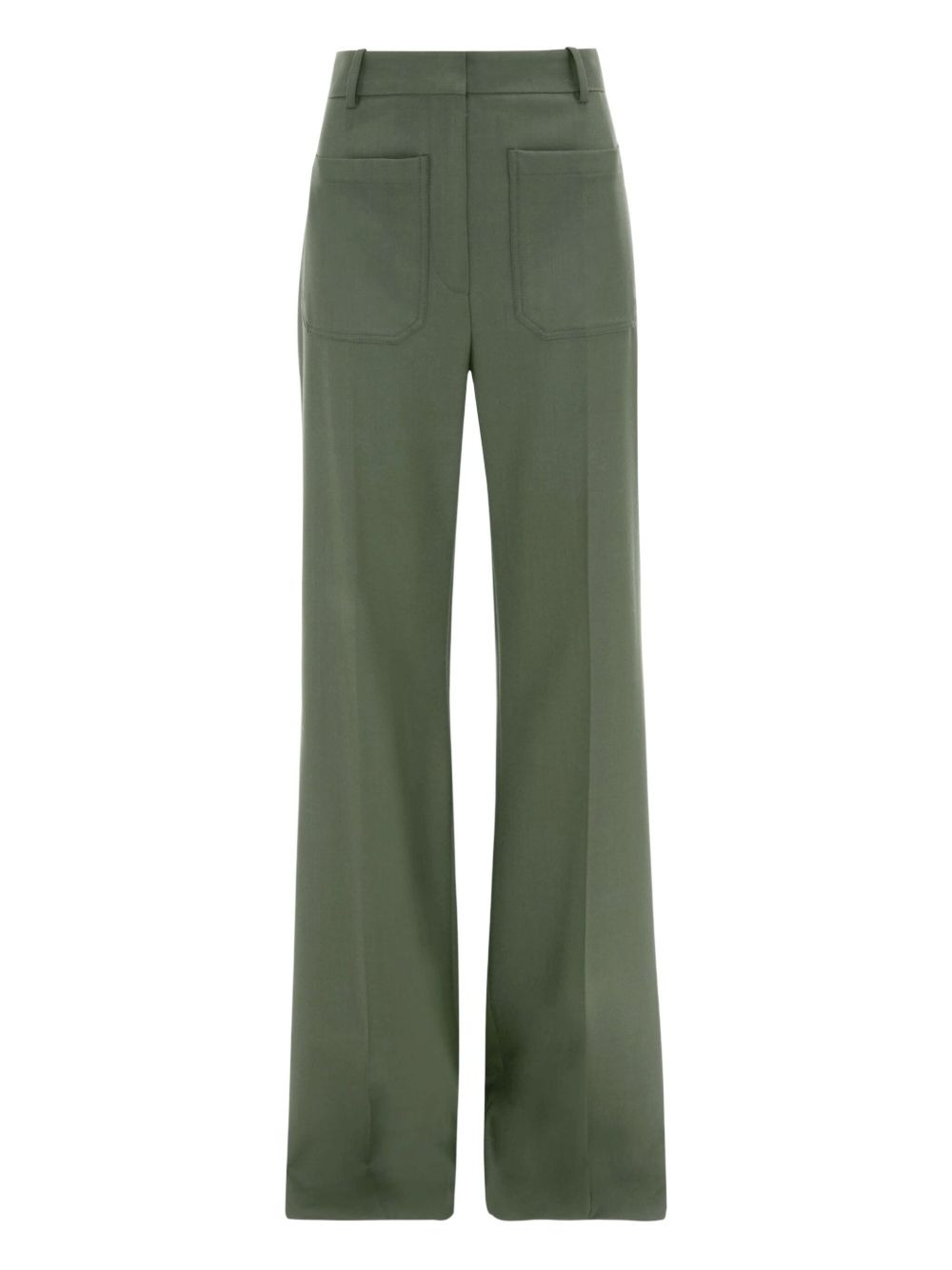 pocket-detail wide-leg trousers - 1