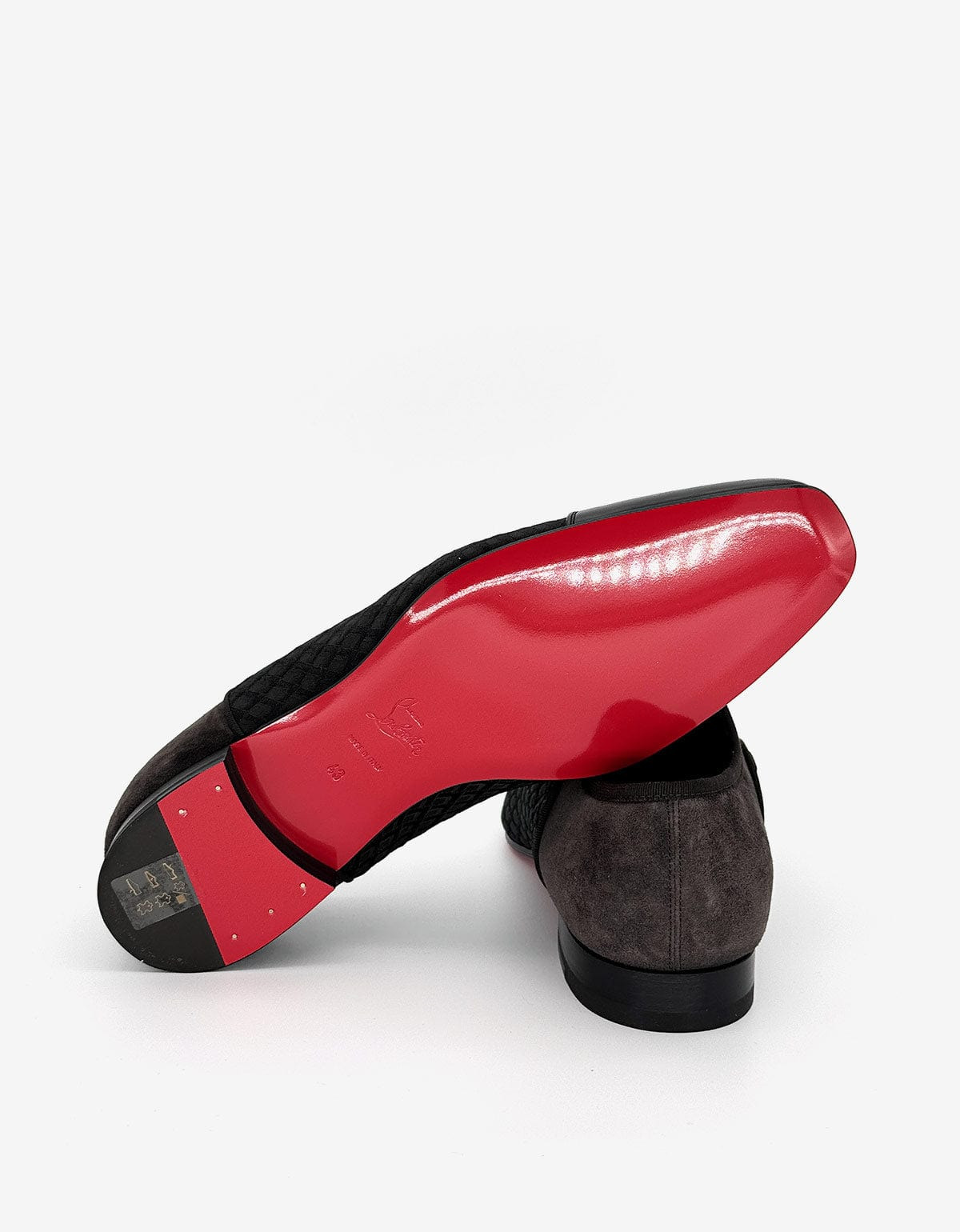 Christian Louboutin Greggo Flat Jacquard Black Shoes - 3