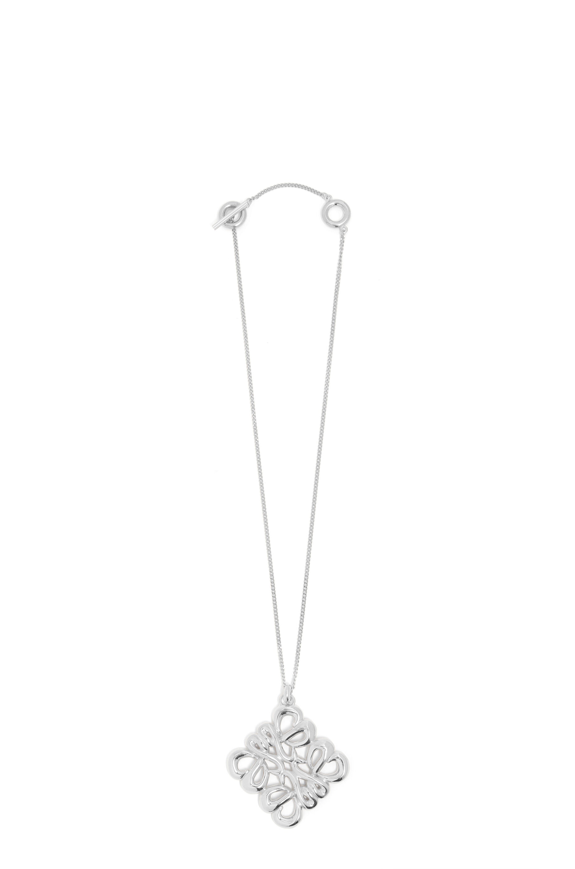 Large pendant necklace in sterling silver - 1