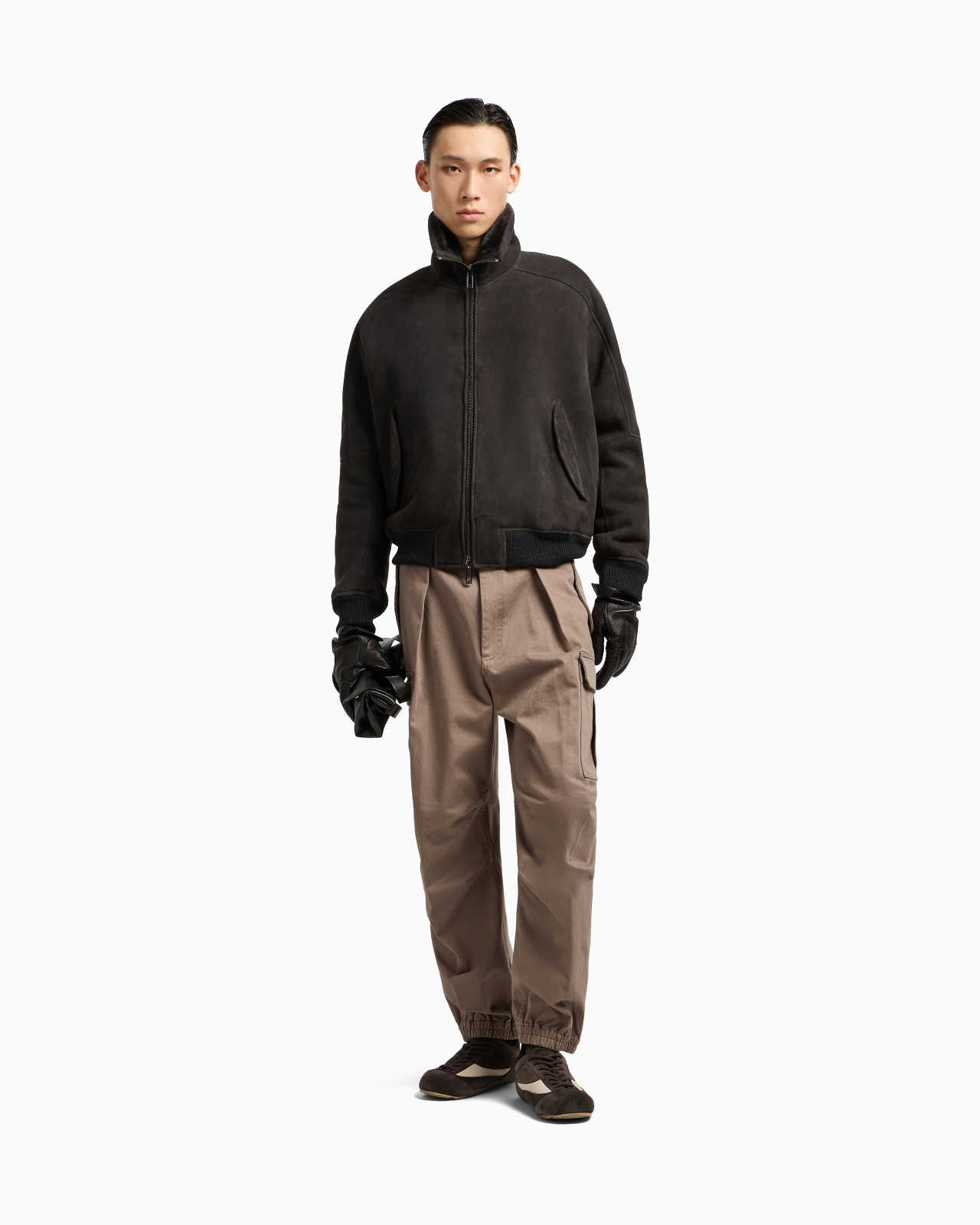 ASV LOOSE-FIT LAMB SUEDE SHEARLING BLOUSON - 2
