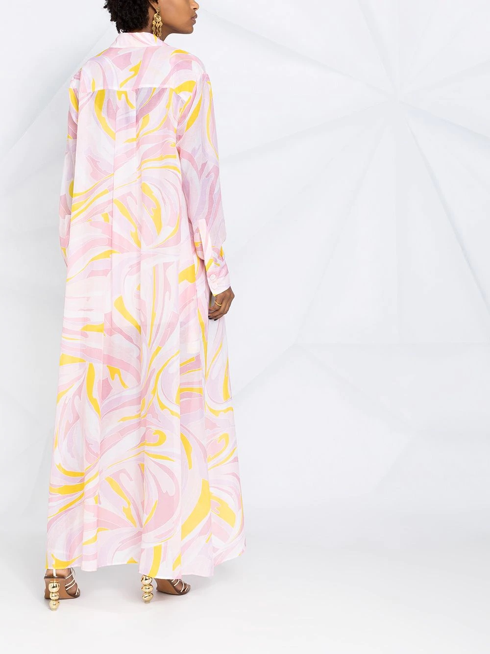 printed long dress - 4