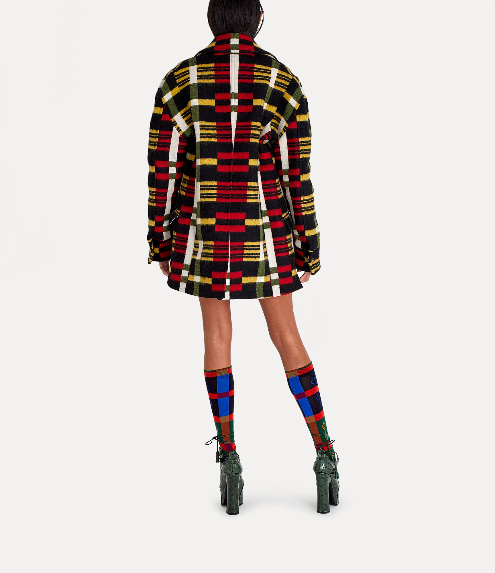 STRIPPED PEACOAT - 3