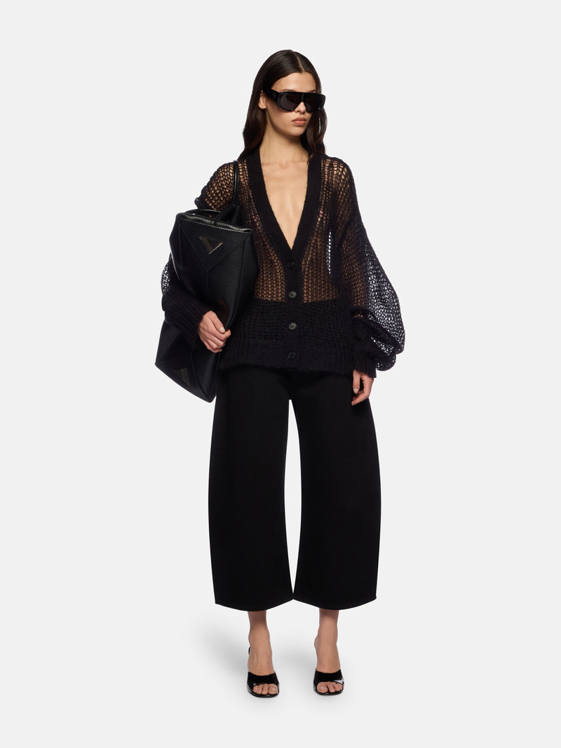 THE ATTICO BLACK CARDIGAN outlook