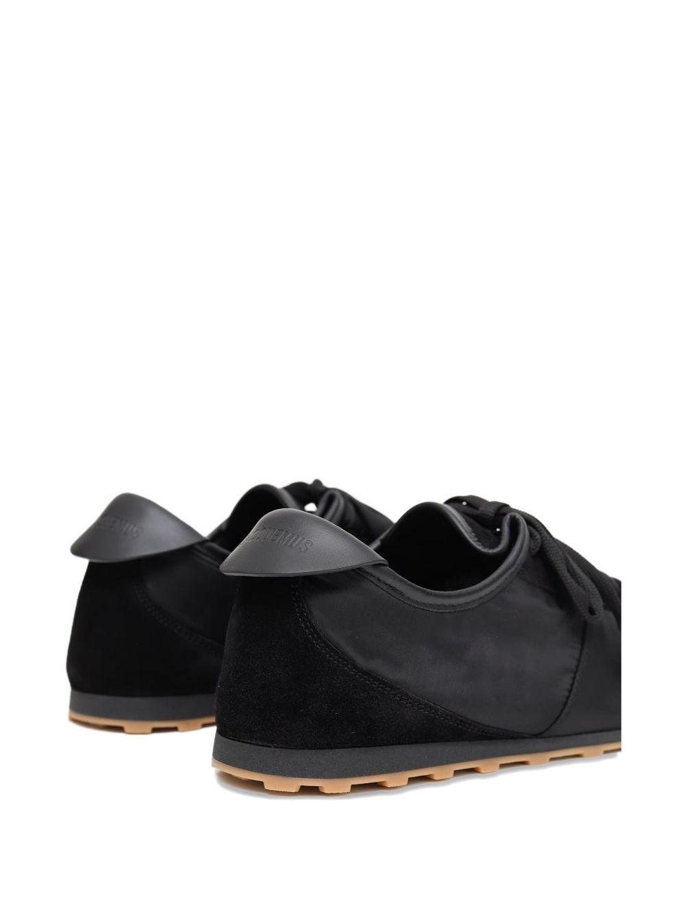suede-panel nylon trainers - 3