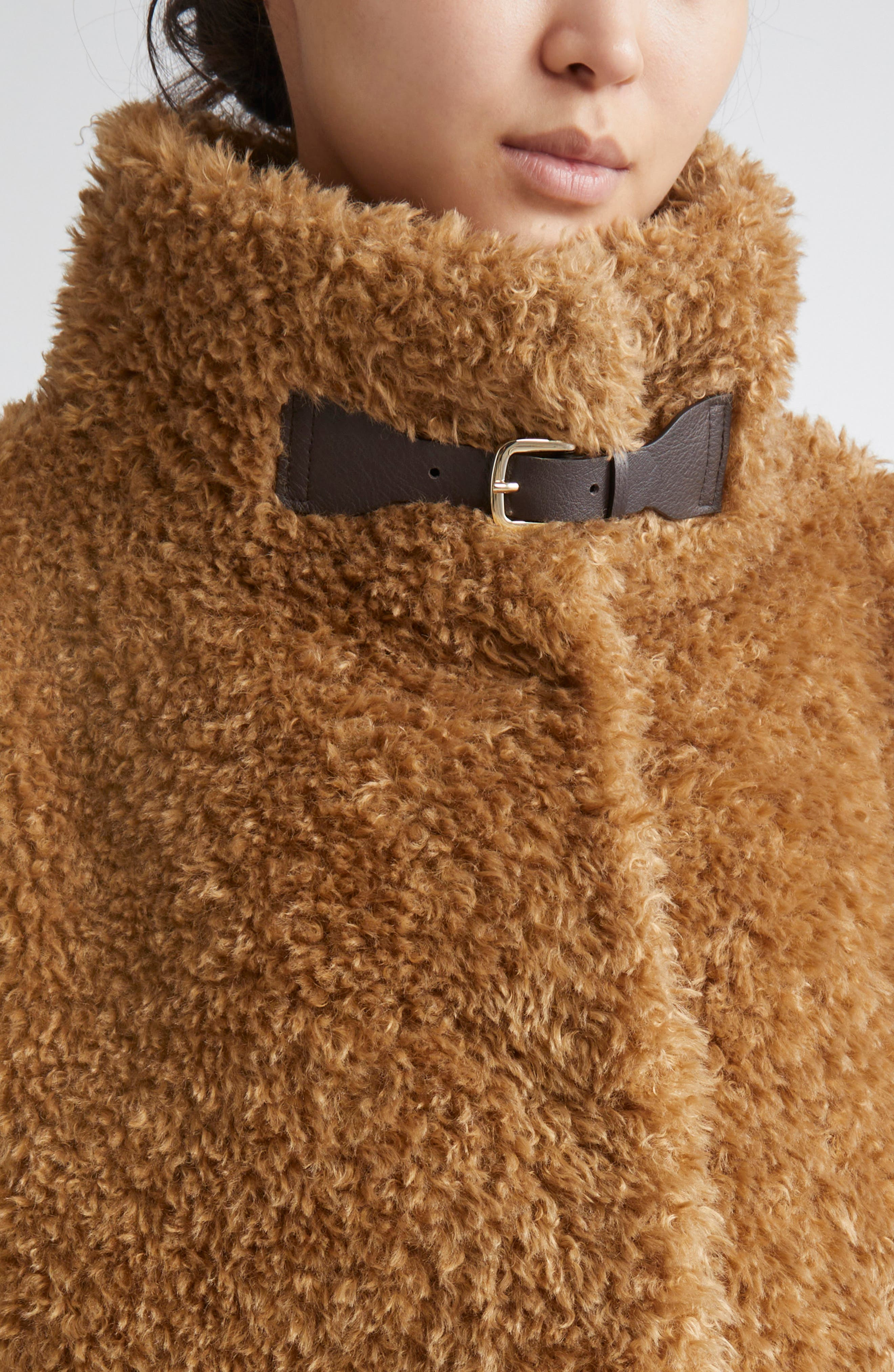 Herno Curly Faux Fur Jacket in Sabbia at Nordstrom - 5