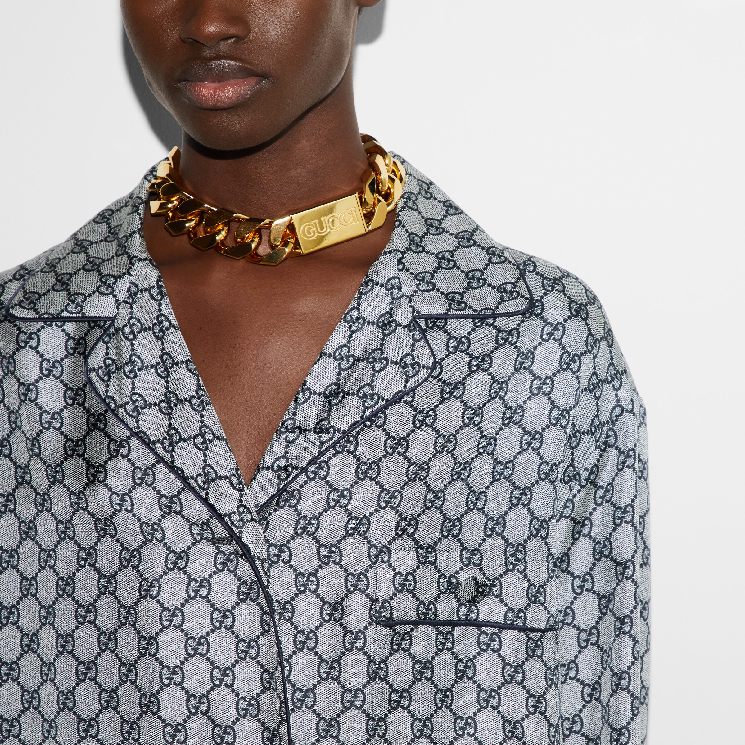 GG silk twill shirt - 5