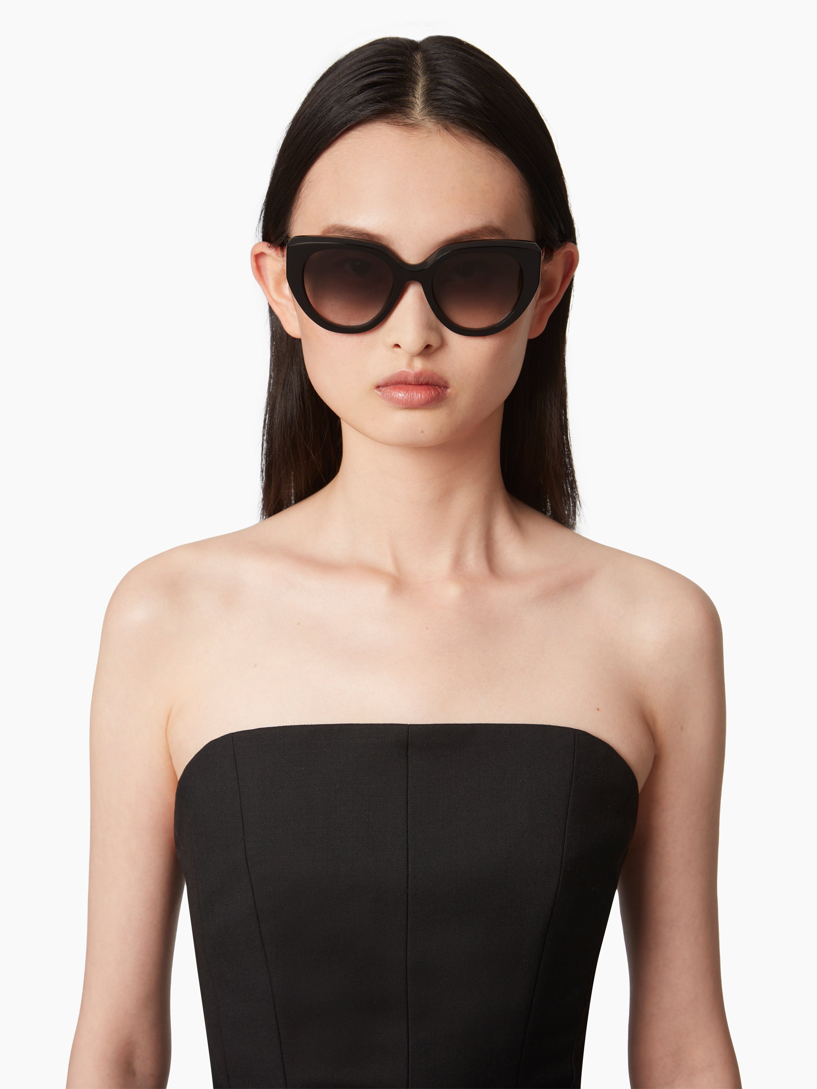 WAVES ROUND BLACK SUNGLASSES - 1