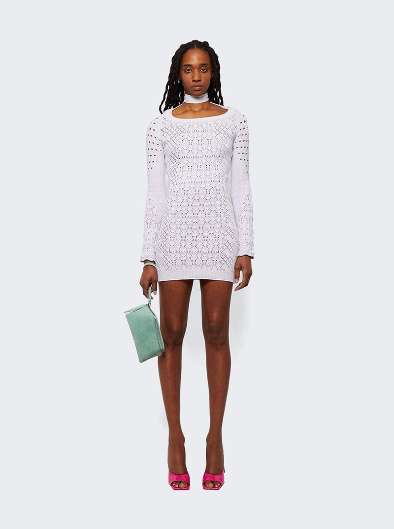THE ATTICO Taylor Mini Dress Lilac outlook