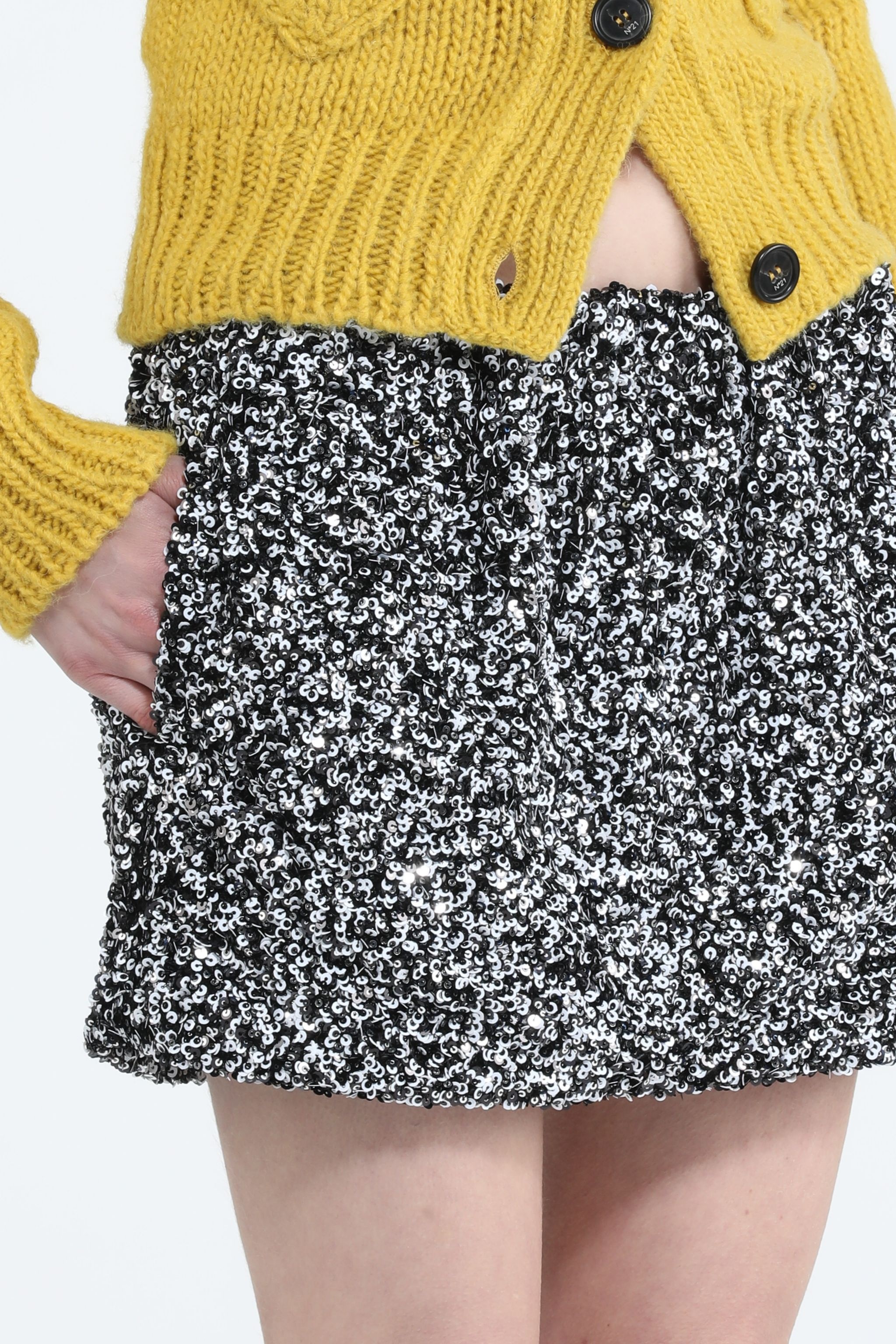 SEQUIN MINI SKIRT - 5