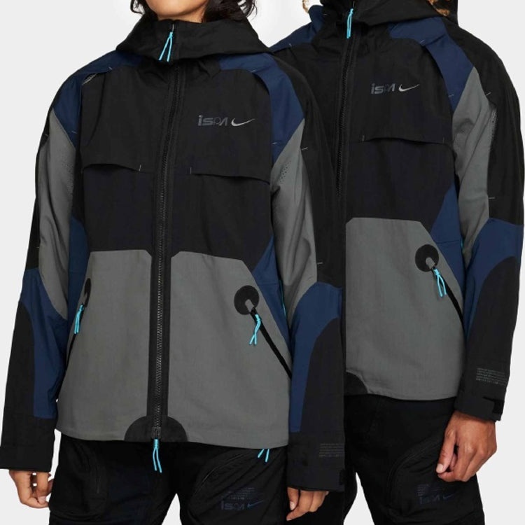 Nike ISPA Jacket 'Black Midnight Navy Iron Grey' FB2370-010 - 2