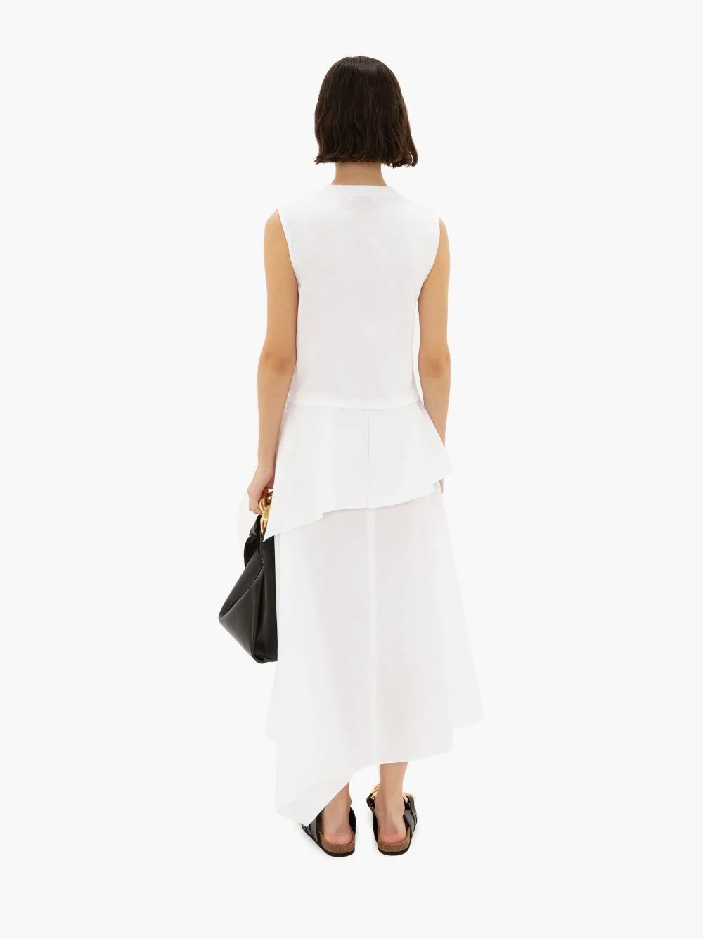SLEEVELESS FOLDOVER SHIRT DRESS - 4