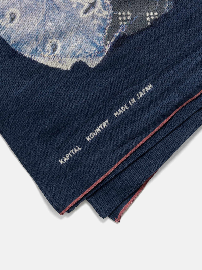 Kapital Fastcolor Selvedge Bandana (BANDANA Patchwork) Navy outlook
