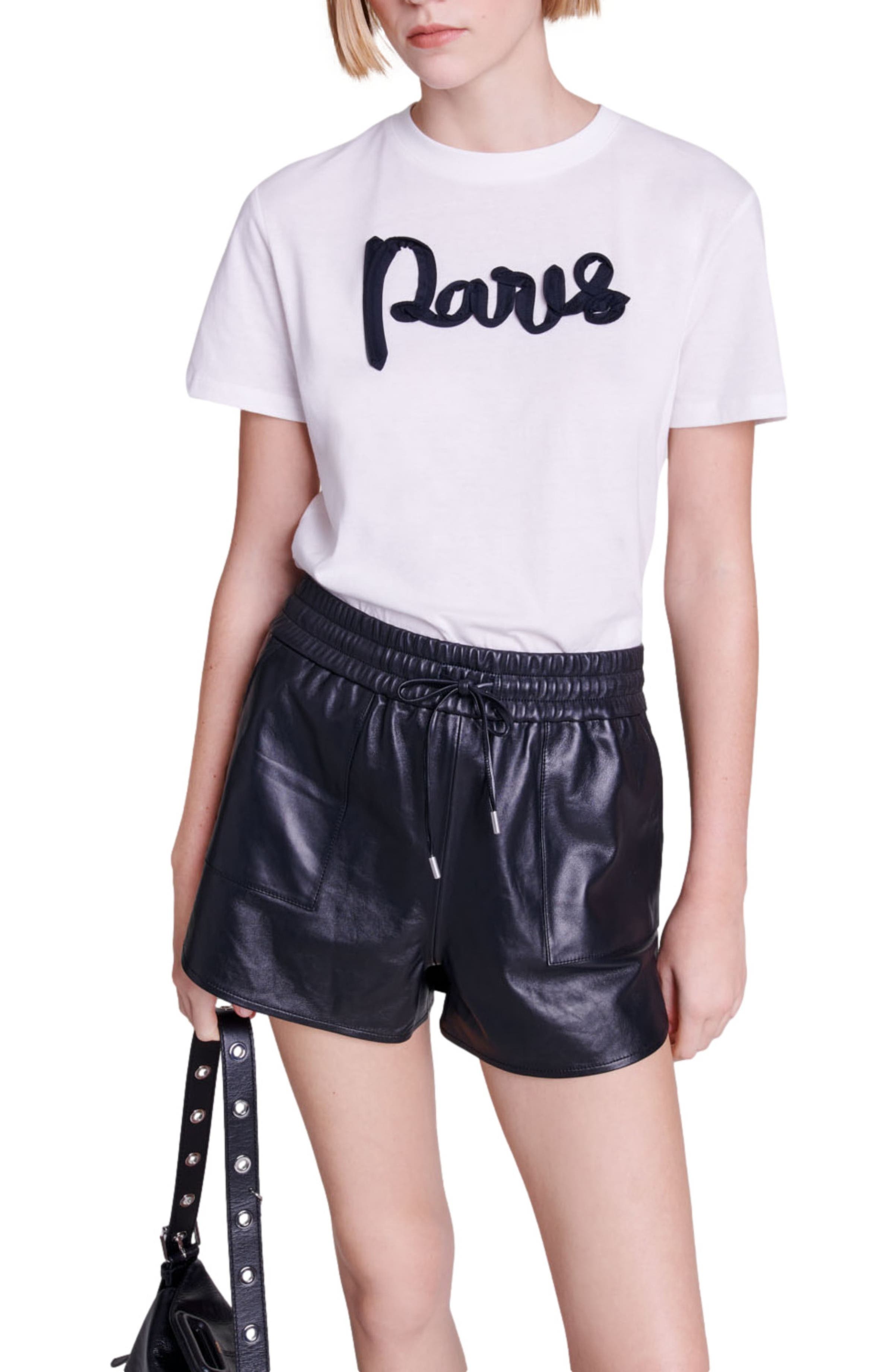 maje Cotton T-shirt in White at Nordstrom - 4