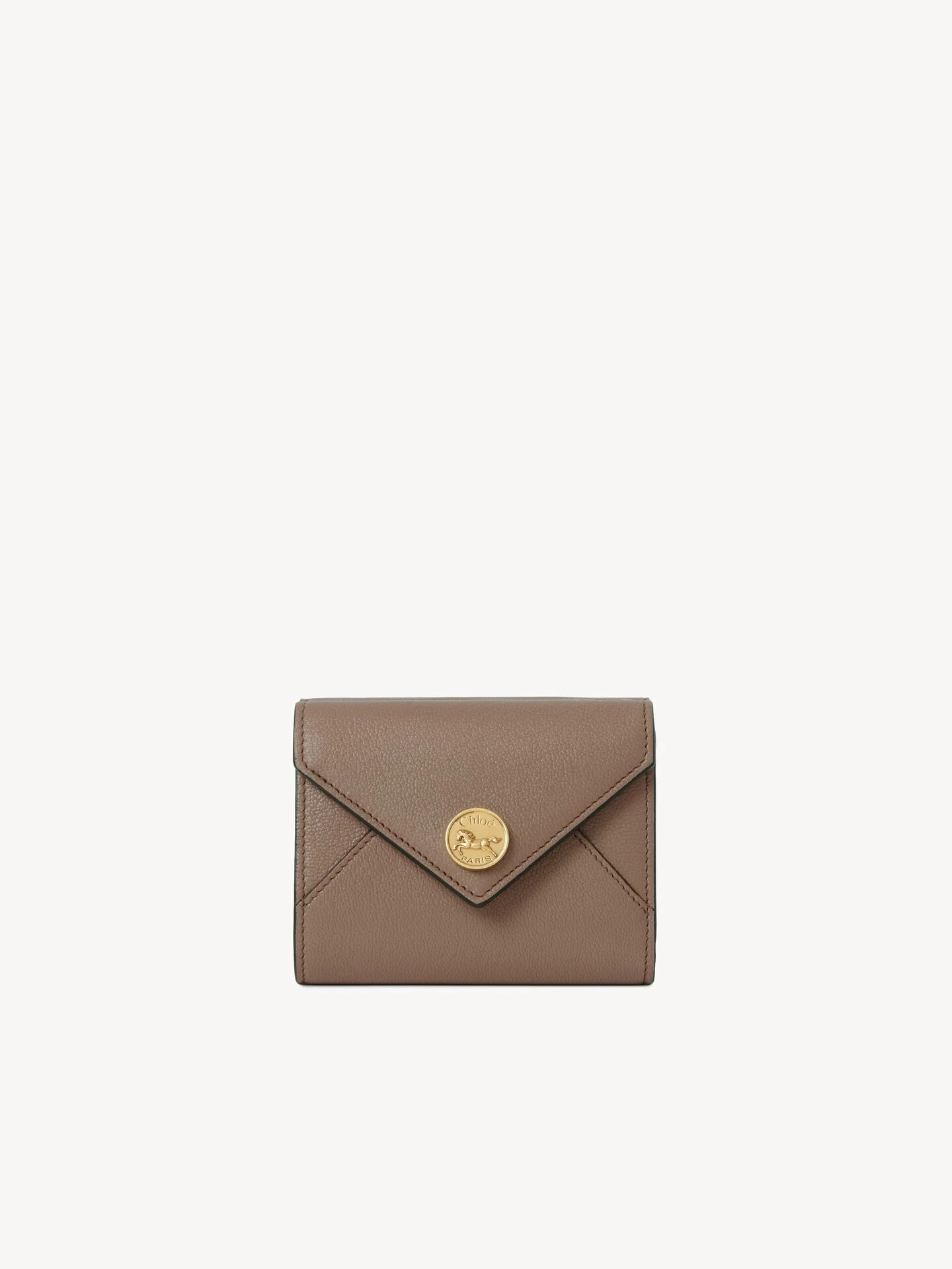 SMALL ENVELOPE TRI-FOLD IN GRAINED LEATHER - 1