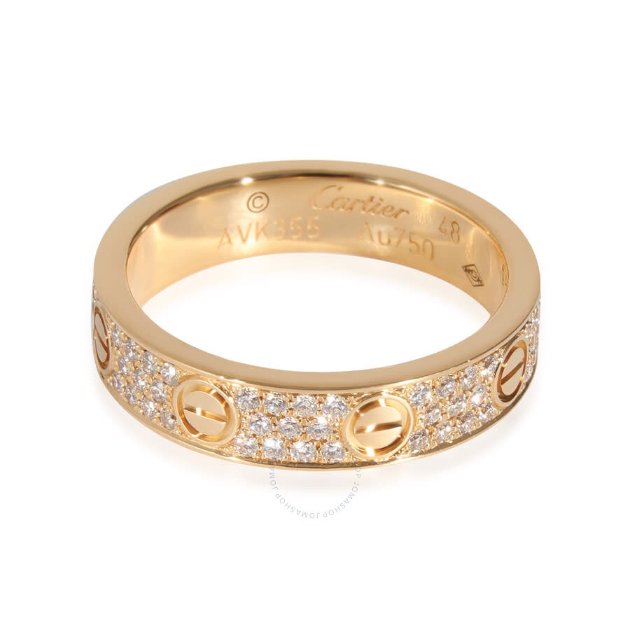 Pre-Owned Cartier Love Diamond Ring in 18K Yellow Gold 0.31 CTW - 2