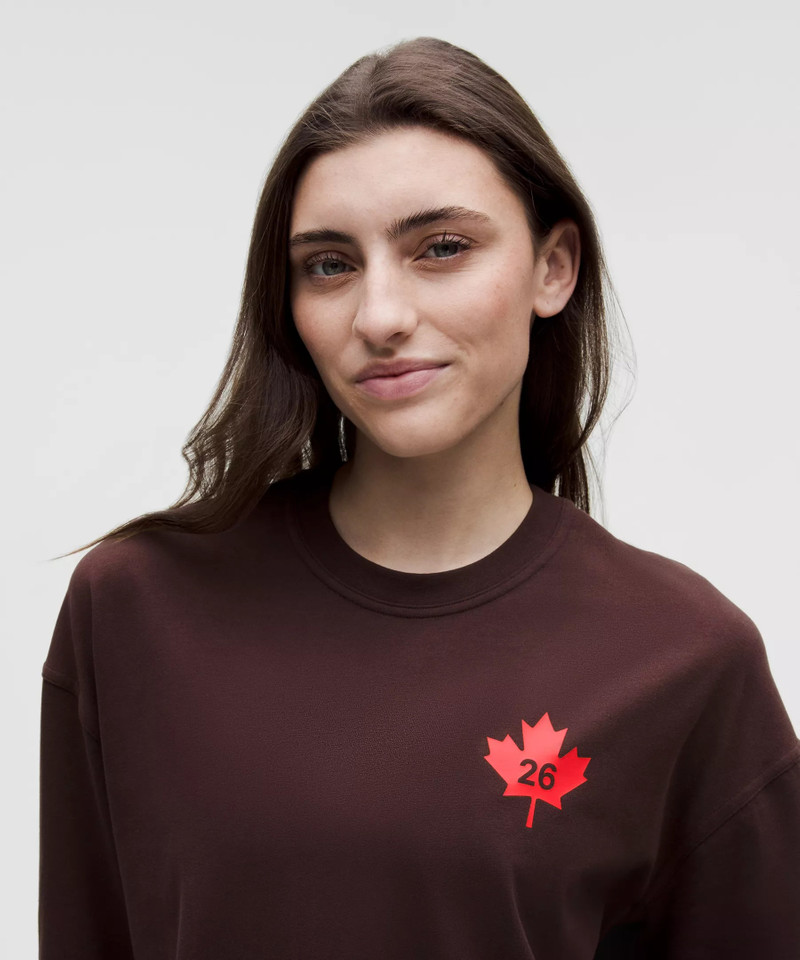 Team Canada Women's Heavyweight Cotton Long Sleeve COC Logo *Graphic 4