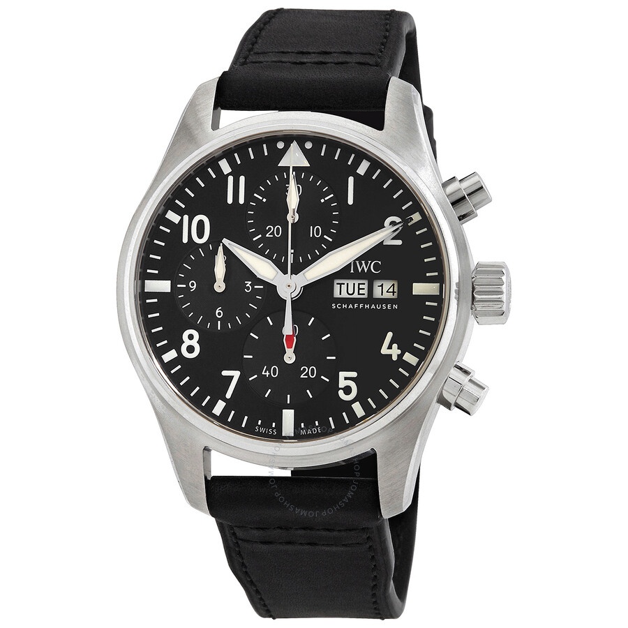 IWC Pilots Chronograph Automatic Black Dial Men's Watch IW388111 - 1