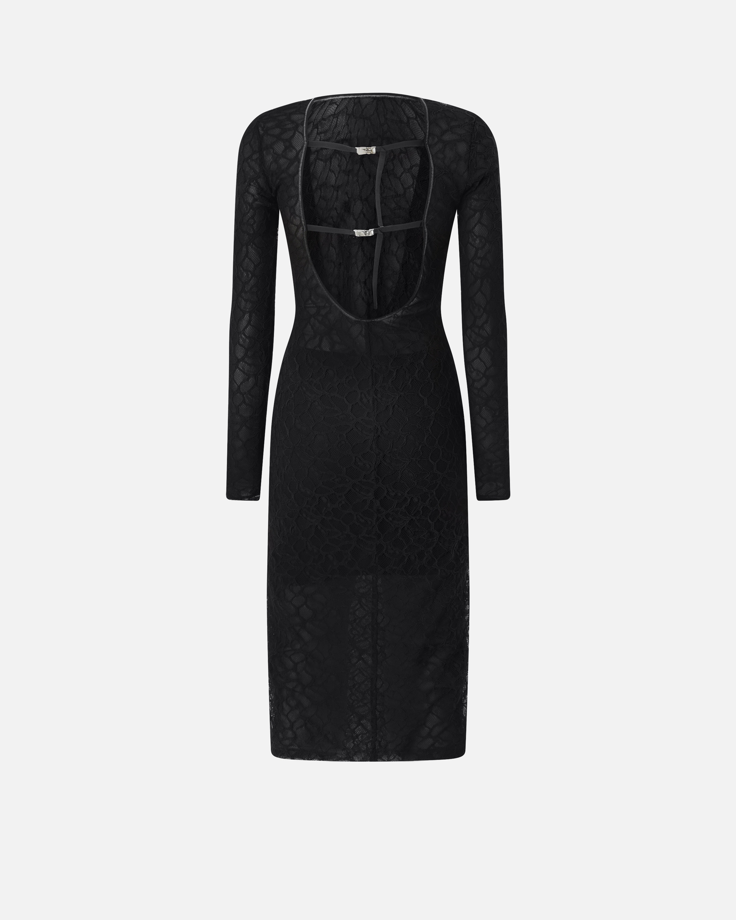 FITTED LACE DRESS WITH OPEN BACK - 2