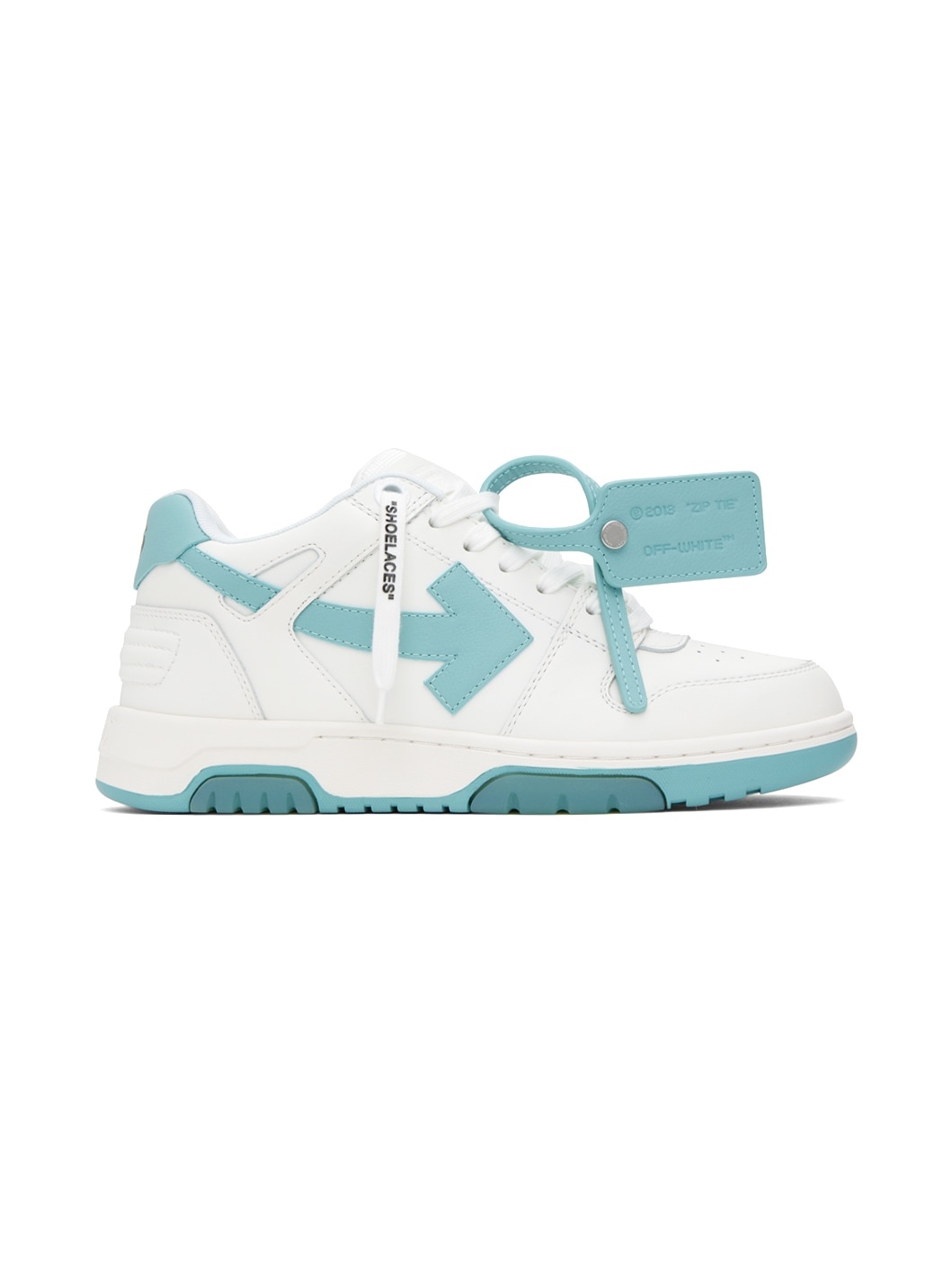 White & Blue Out Of Office Sneakers - 1